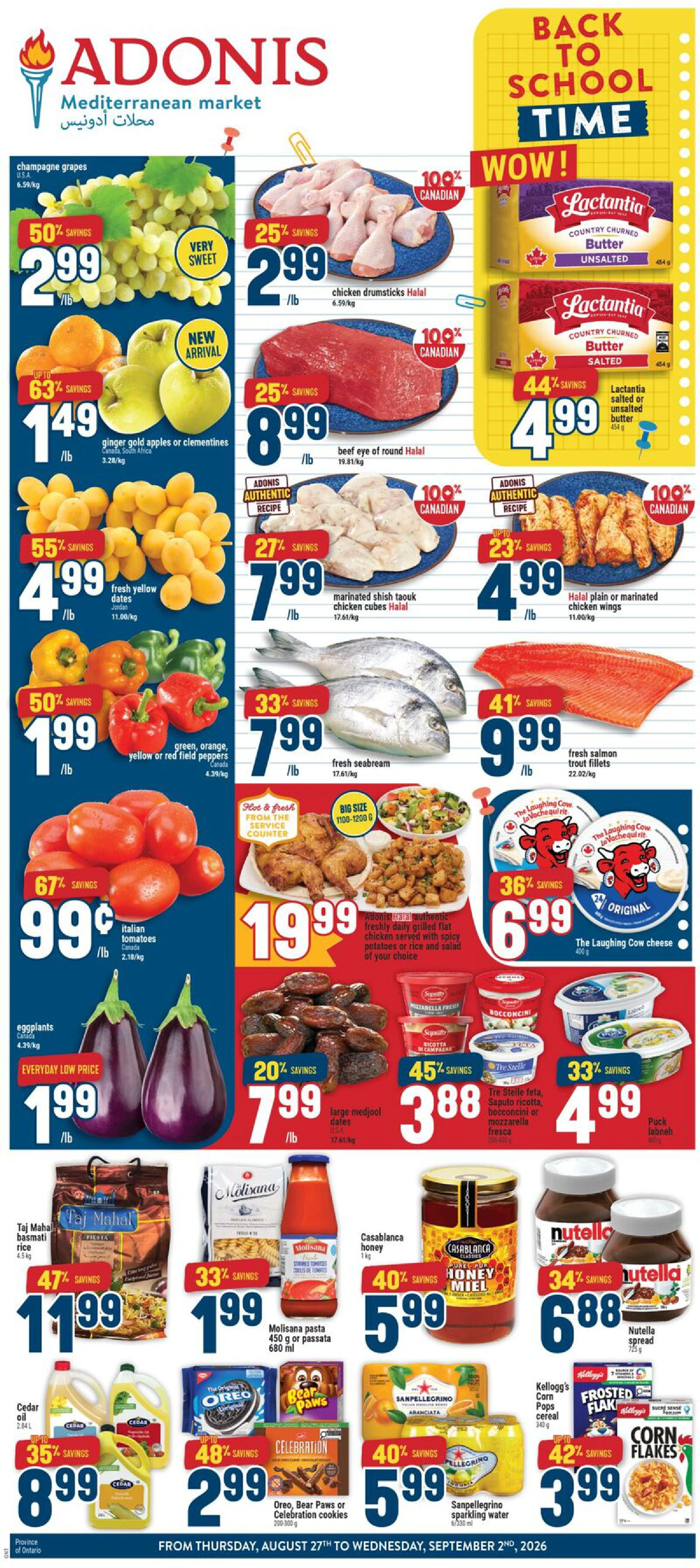 Adonis Ontario Weekly Flyer ON - Page 1