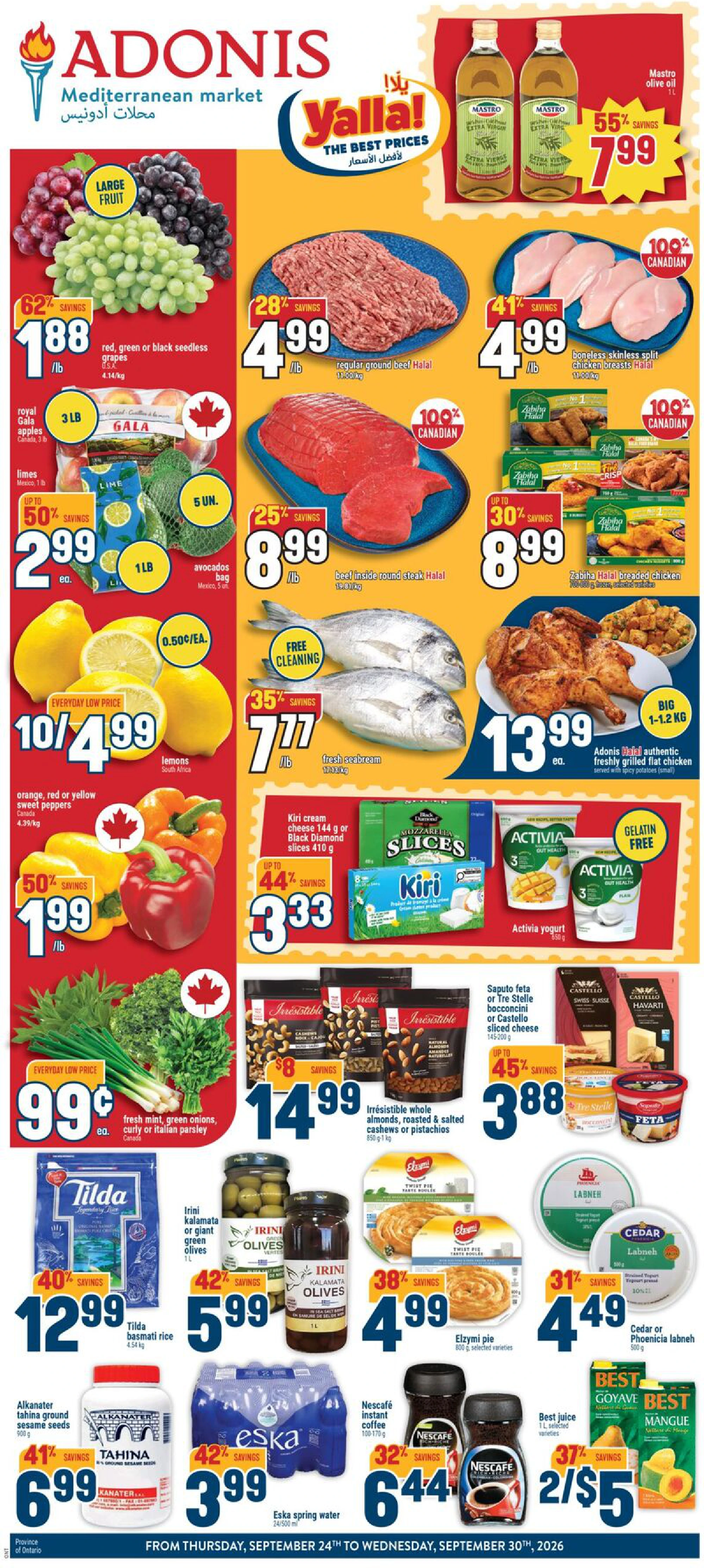 Adonis Ontario Weekly Flyer ON - Page 1