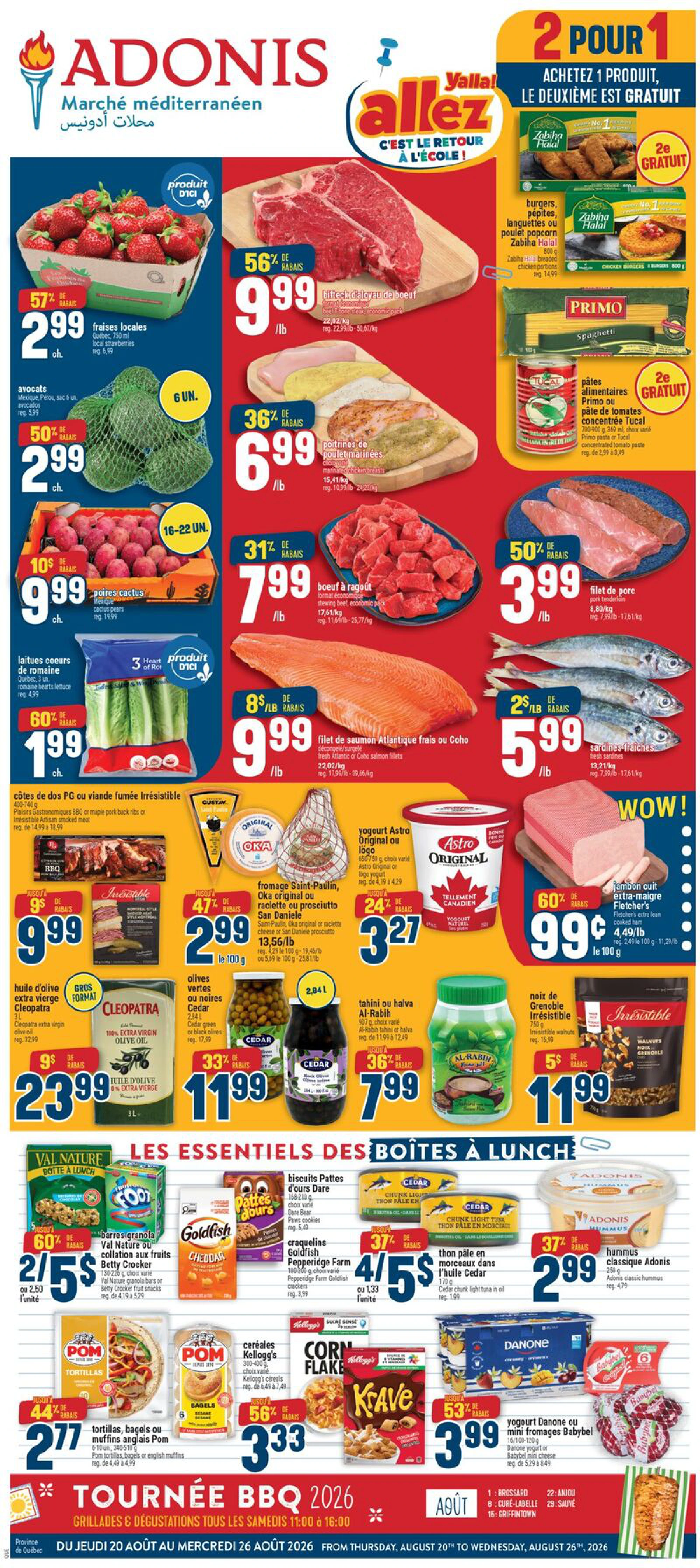 Adonis Quebec Weekly Flyer Circulaire QC CL - Page 1