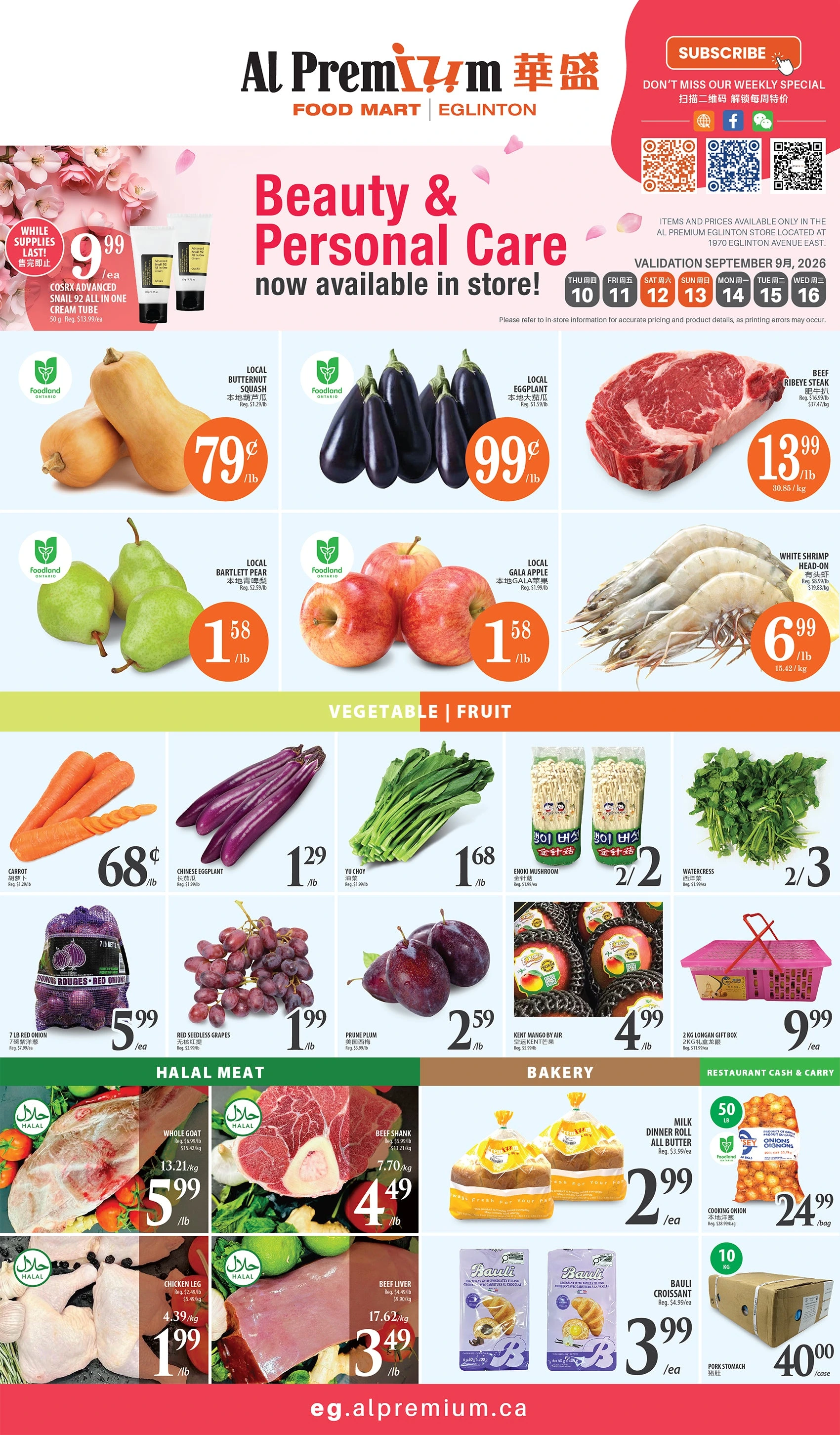 Al Premium Eglinton Weekly Flyer - Page 1