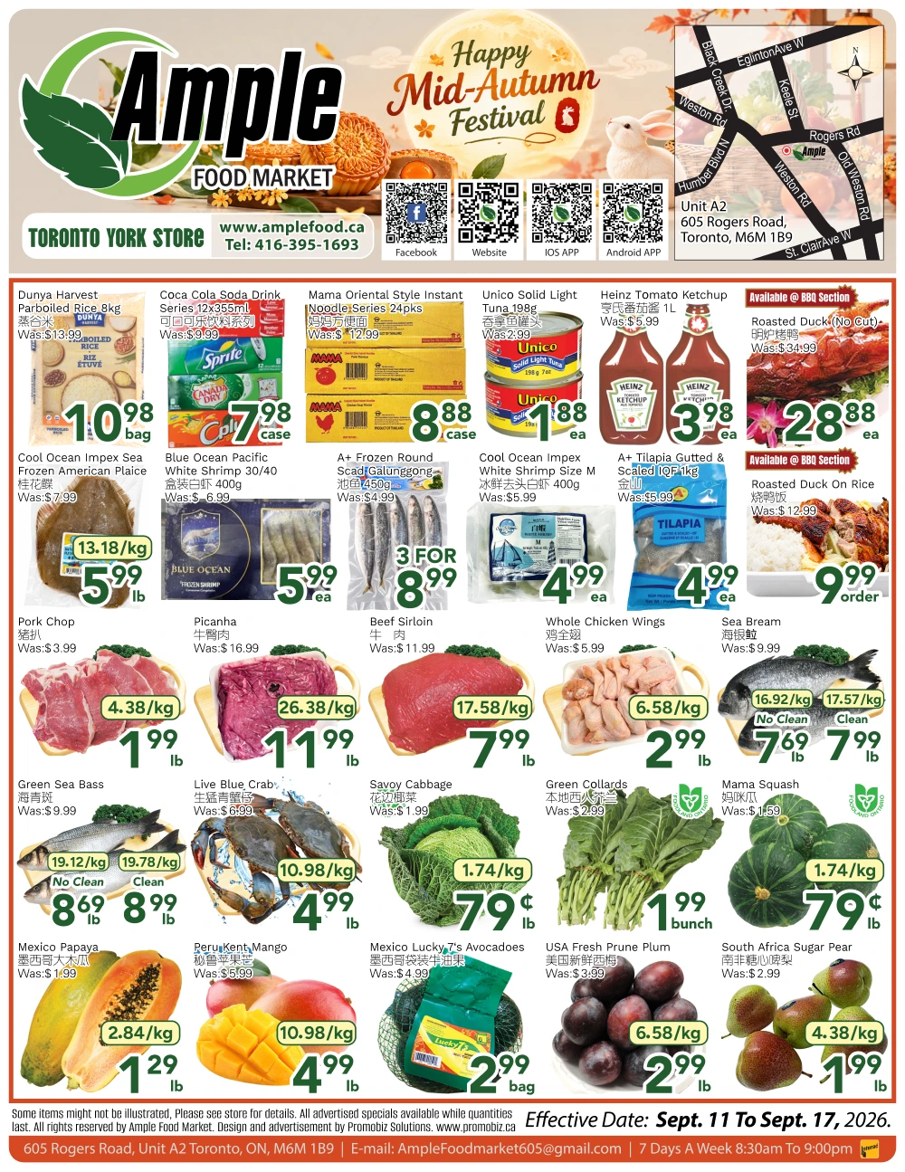 Ample Food Market Toronto York Weekly Flyer - Page 1