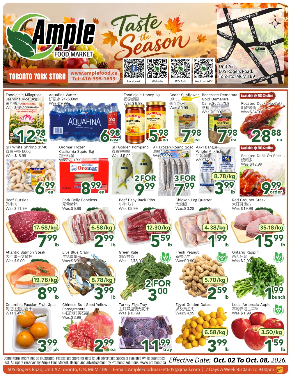 Ample Food Market Toronto York Weekly Flyer - Page 1