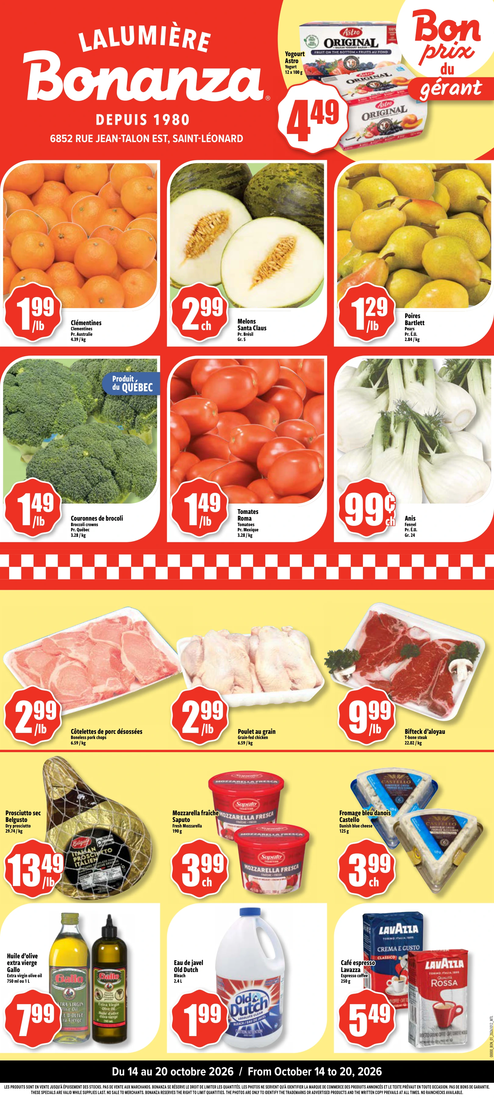 Bonanza Lalumiere Weekly Flyer - Page 1