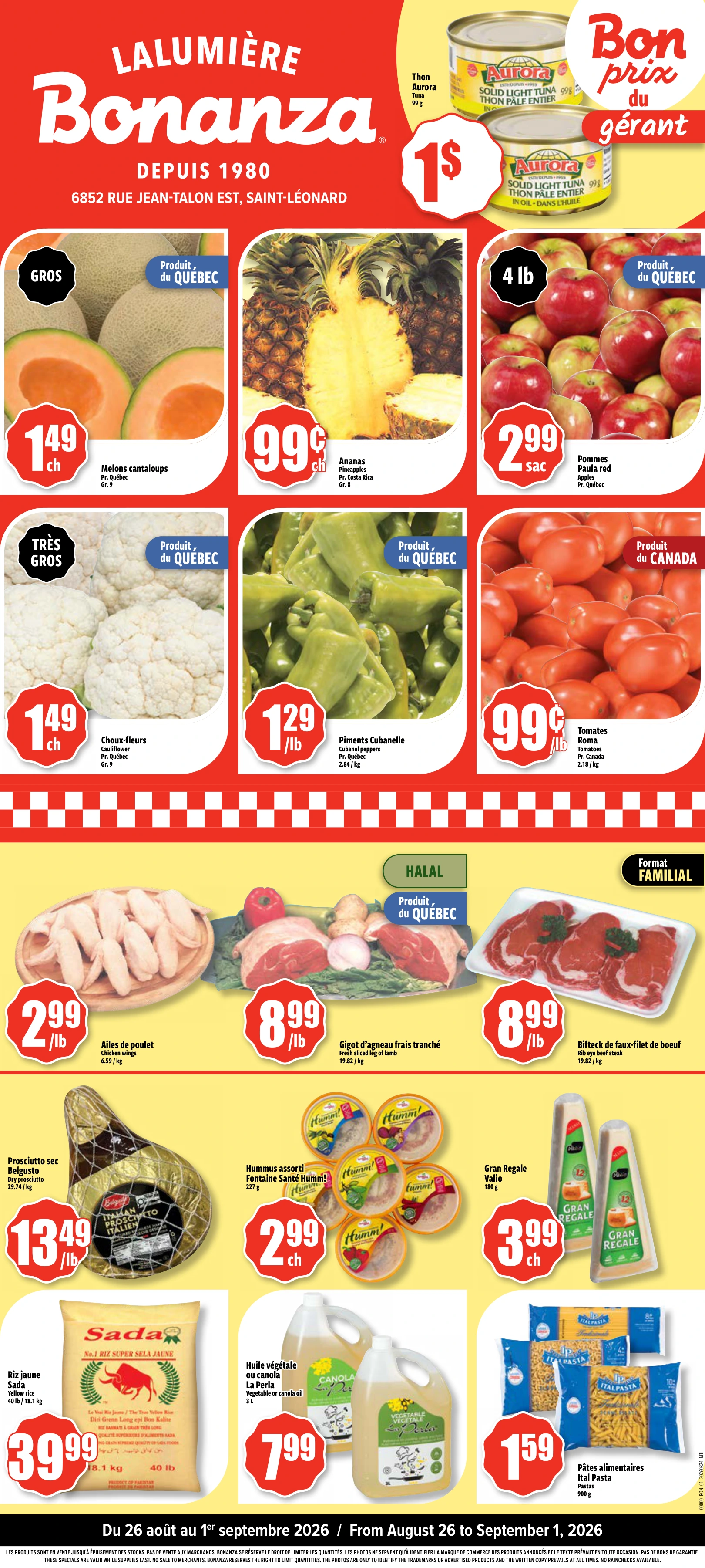 Bonanza Lalumiere Weekly Flyer - Page 1