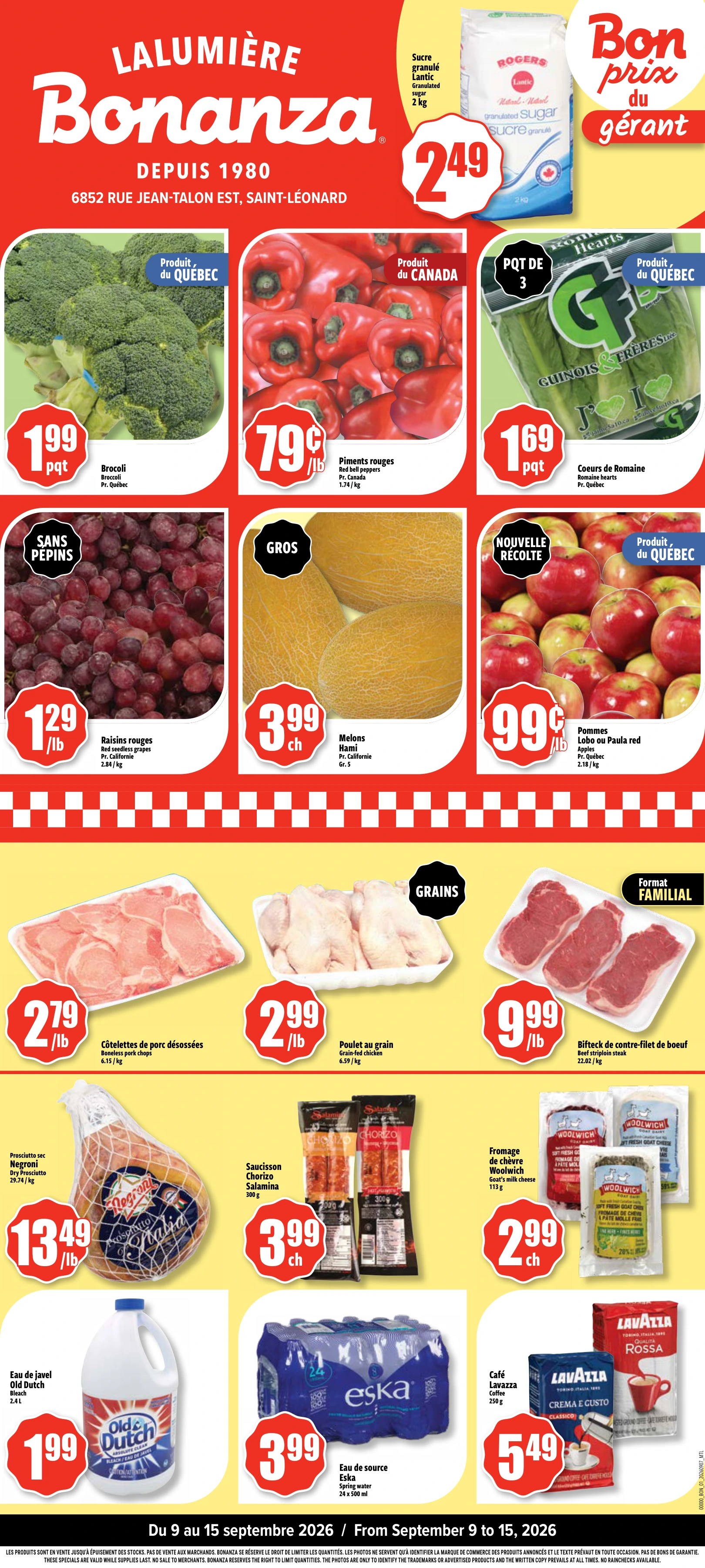 Bonanza Lalumiere Weekly Flyer - Page 1