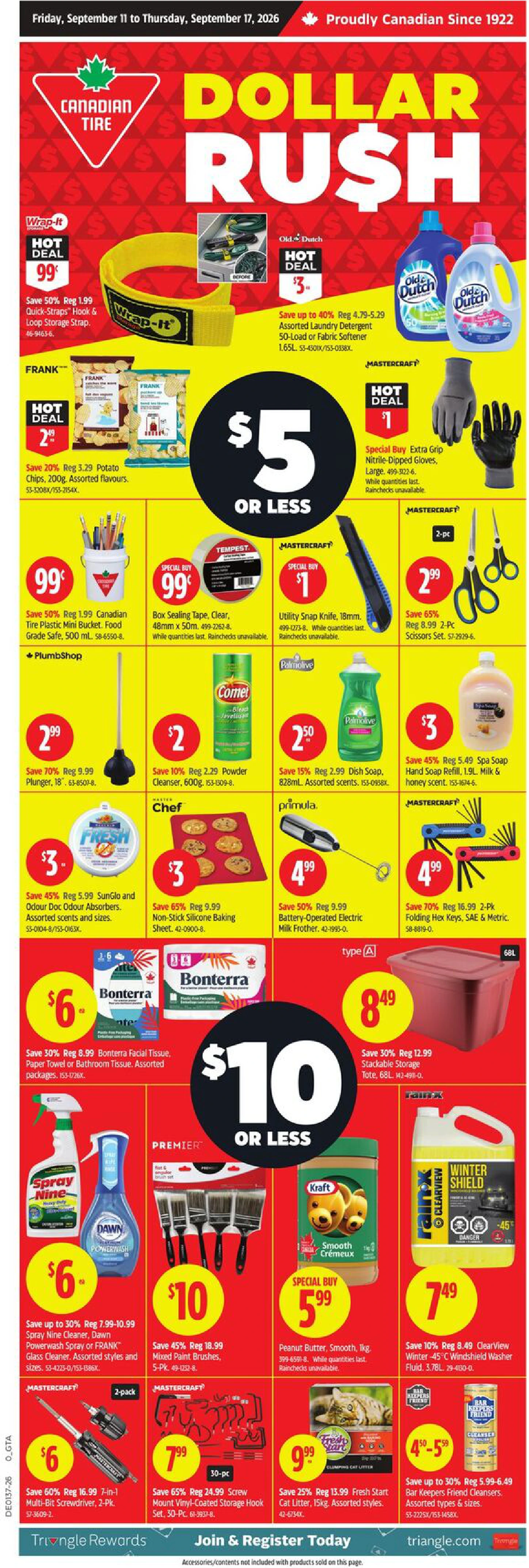 Canadian Tire Weekly Flyer 0_GTA - Page 1