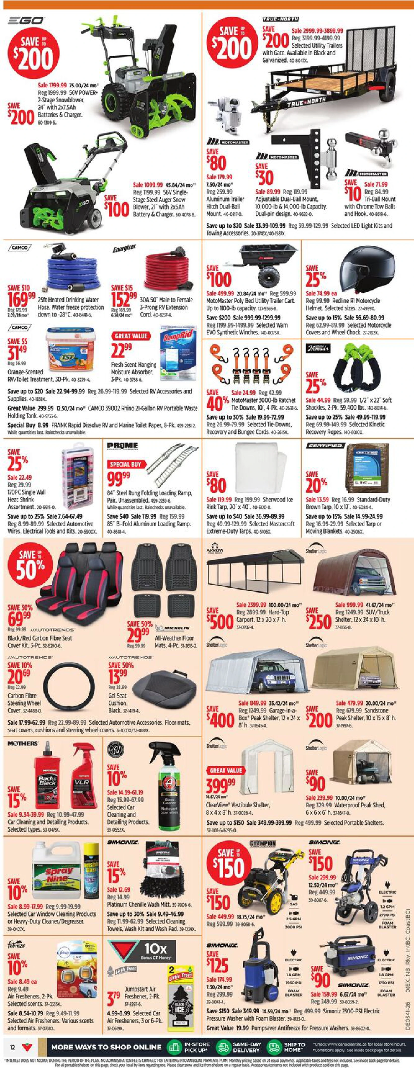 Canadian Tire Weekly Flyer 0_GTA - Page 12