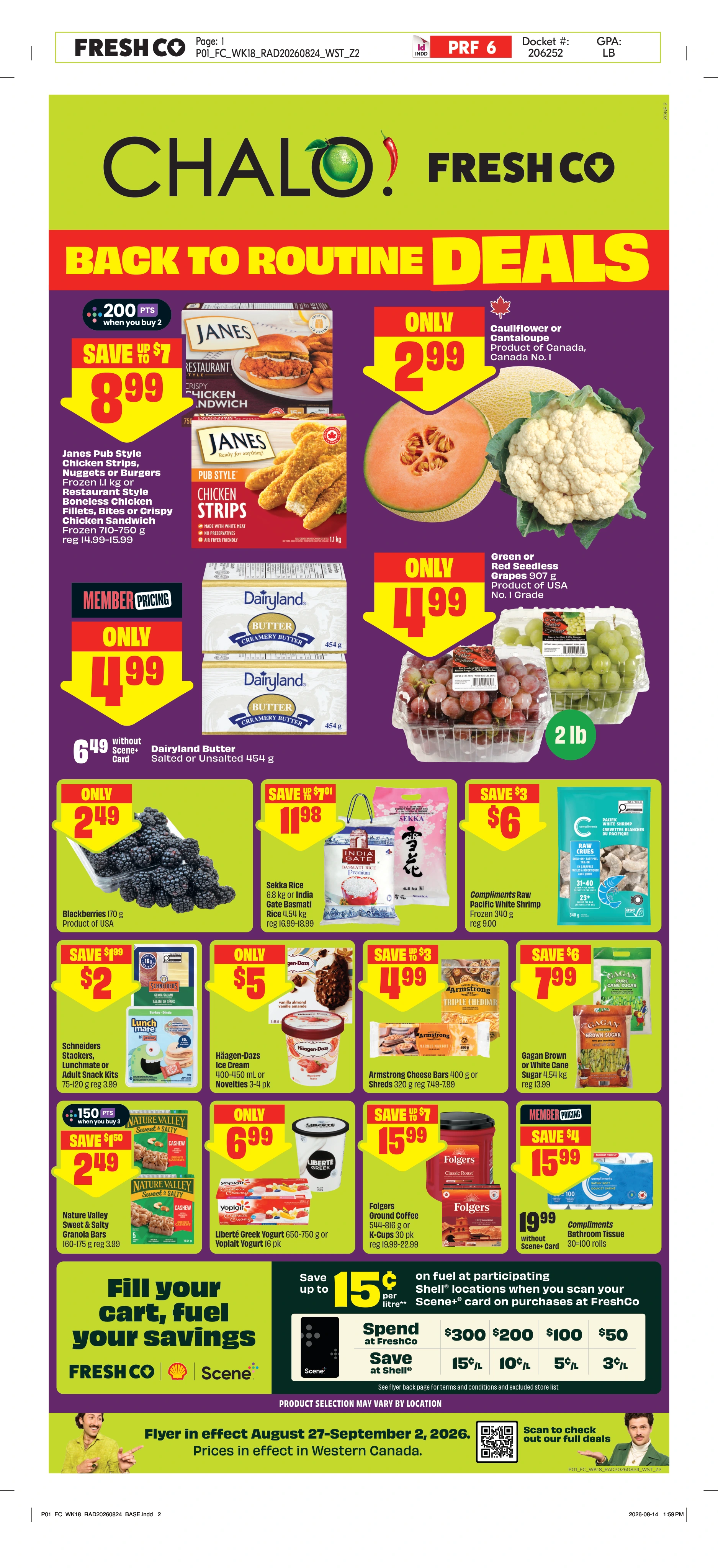 Chalo Freshco West Weekly eFlyer 08/27 - 09/02 - Page 1