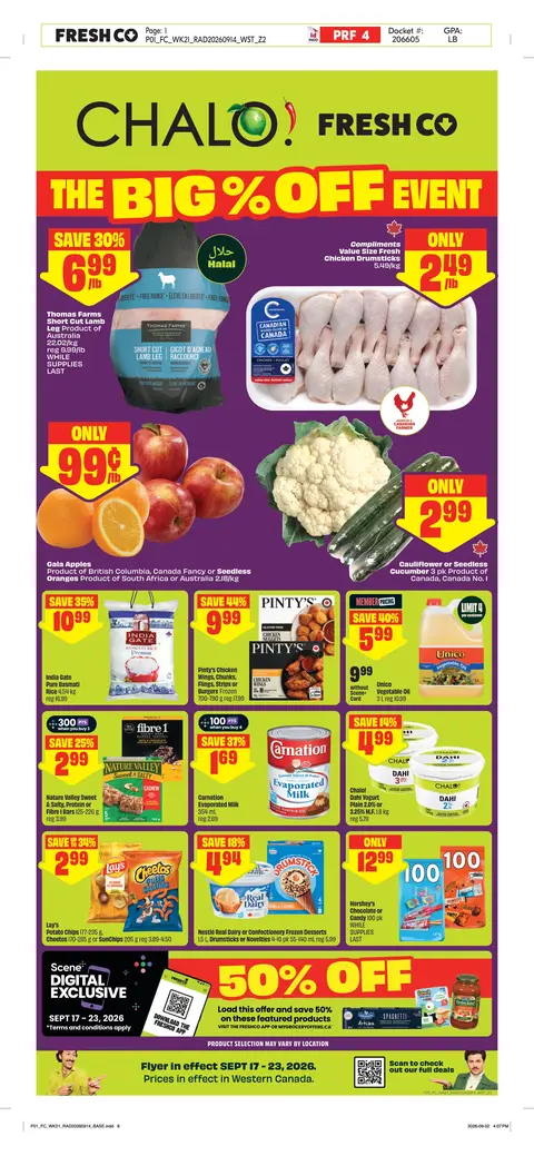 Chalo Weekly eFlyer 09/17 - 09/23