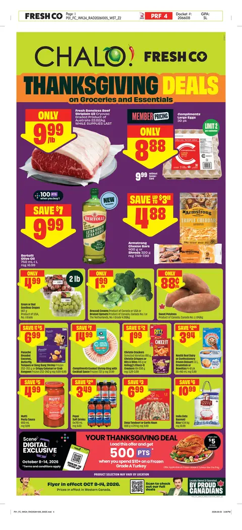 Chalo Weekly eFlyer 10/08 - 10/14