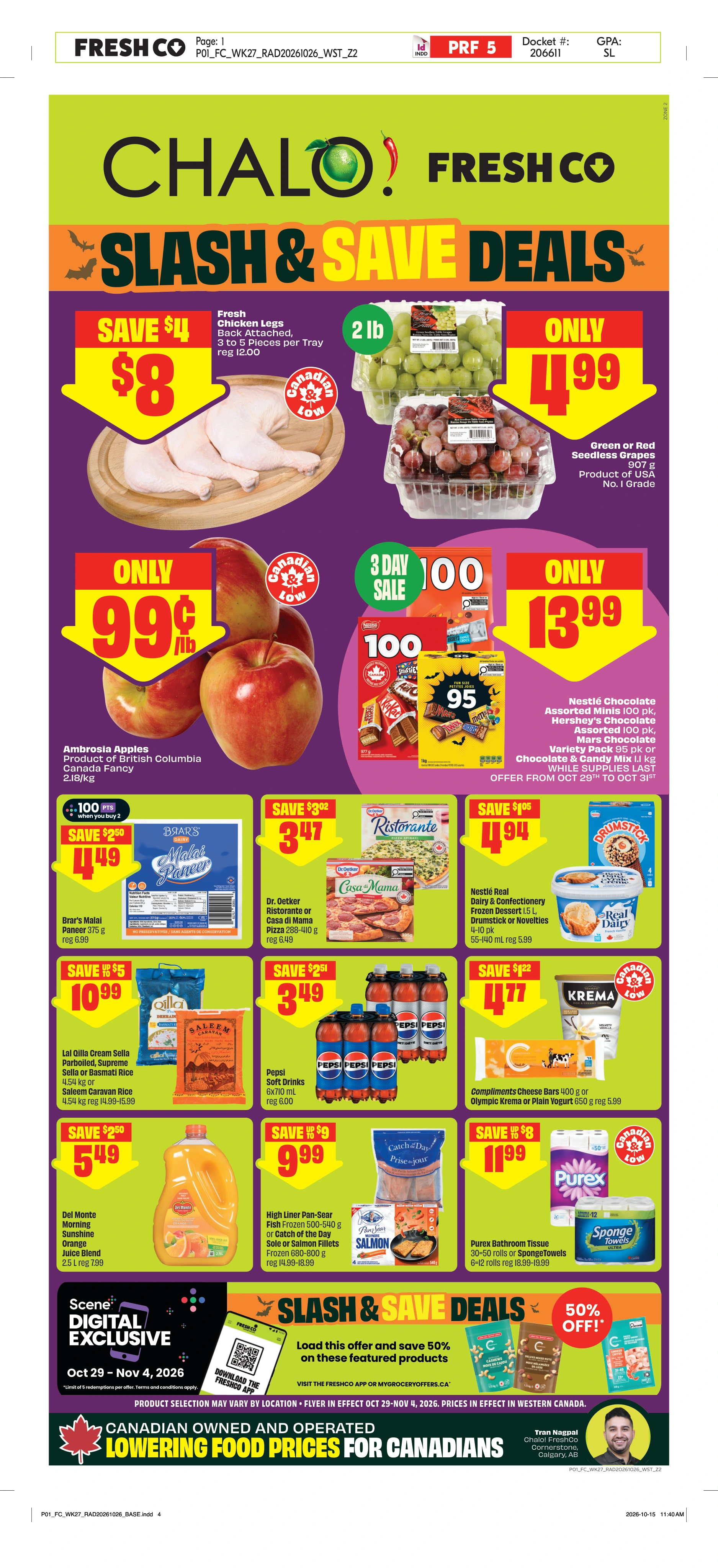 Chalo Freshco West Chalo Weekly eFlyer 10/29 - 11/04 - Page 1