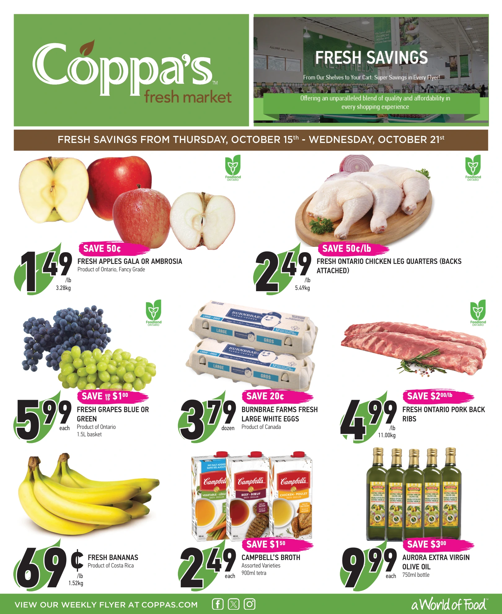 Coppa's Fresh Market Weekly Flyer - Page 1