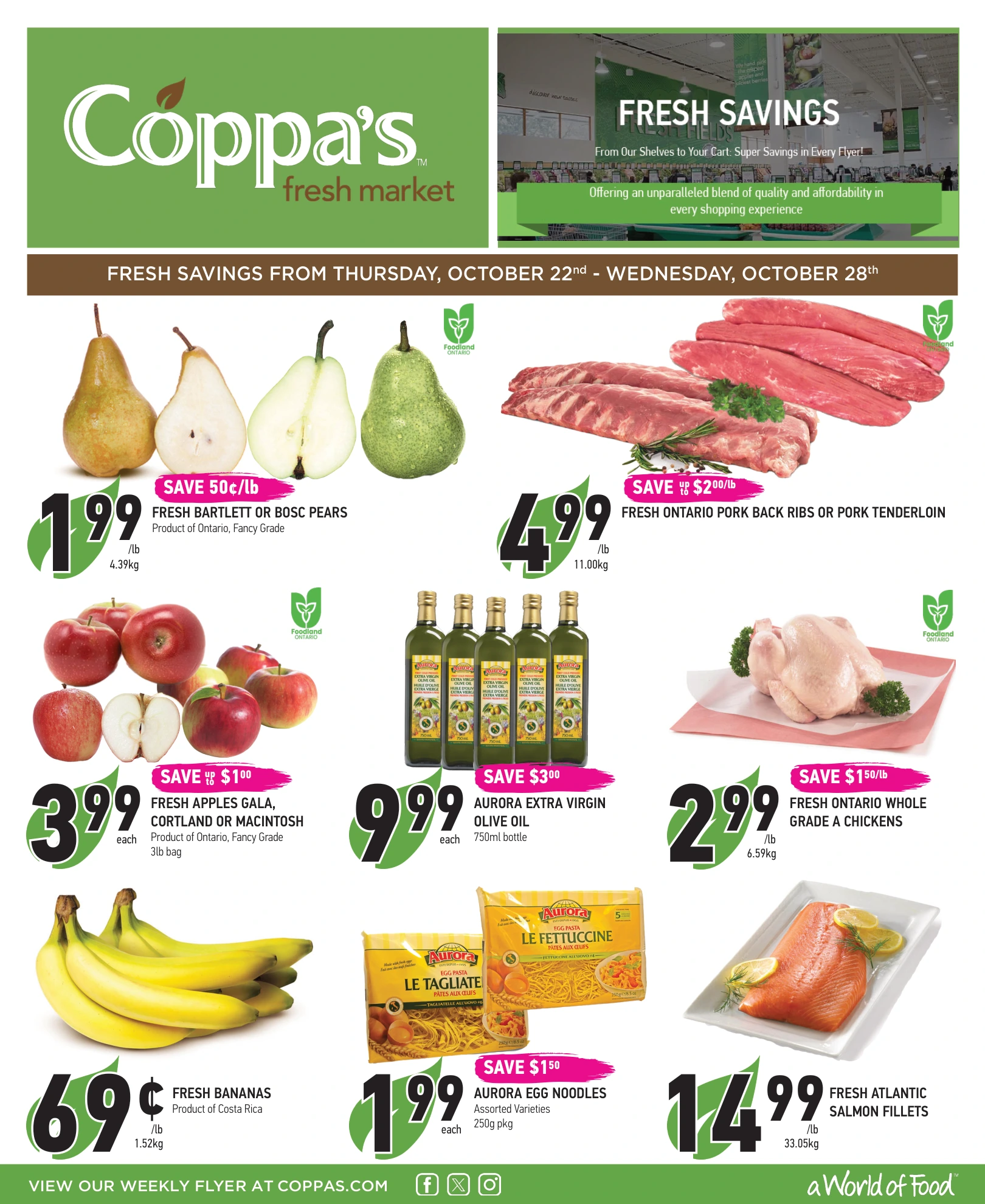 Coppa's Fresh Market Weekly Flyer - Page 1