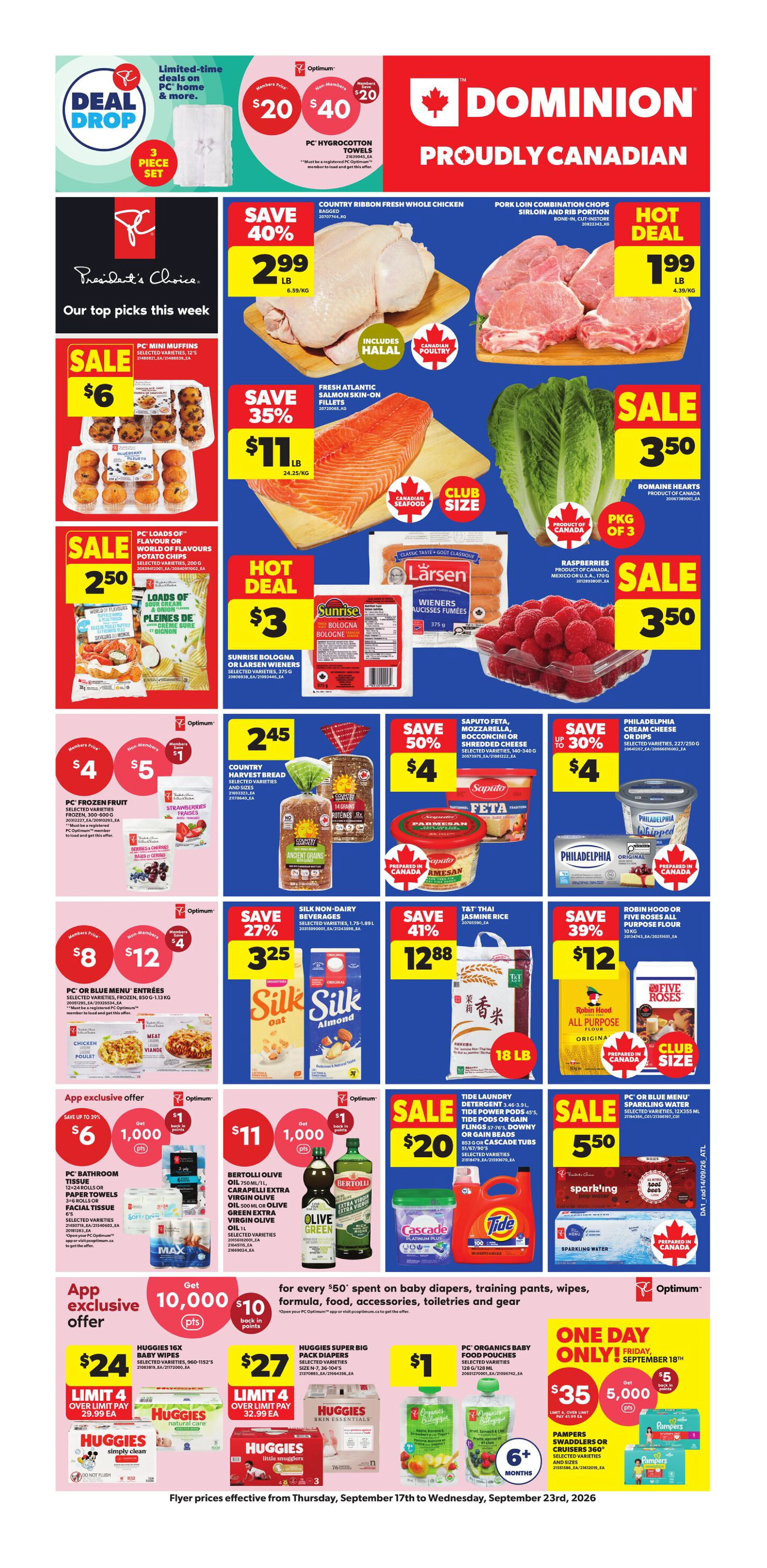 Dominion Weekly Flyer - Valid Thursday, September 17 - Wednesday, September 23 - Page 1
