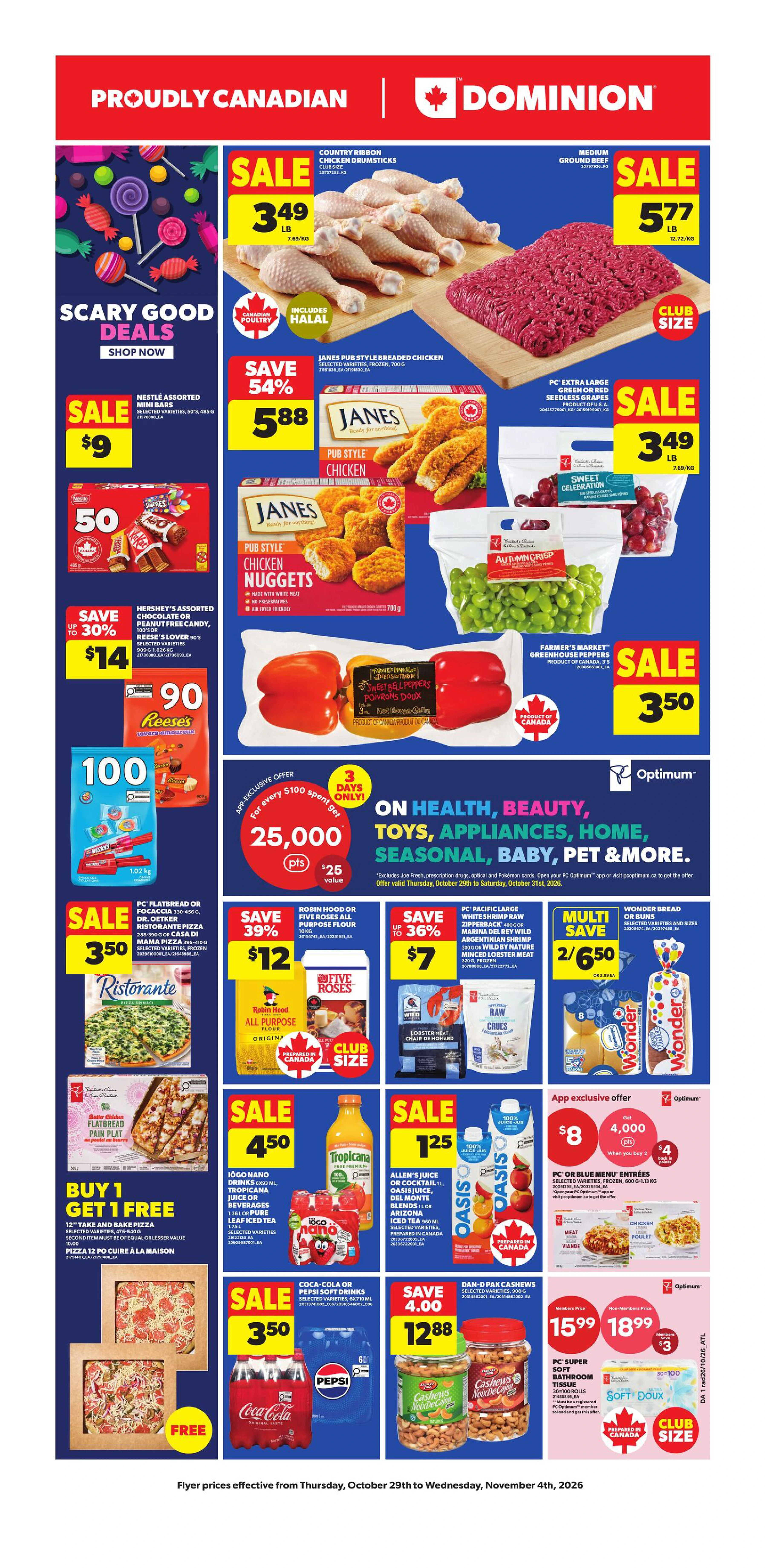 Dominion Weekly Flyer - Valid Thursday, October 29 - Wednesday, November 04 - Page 1
