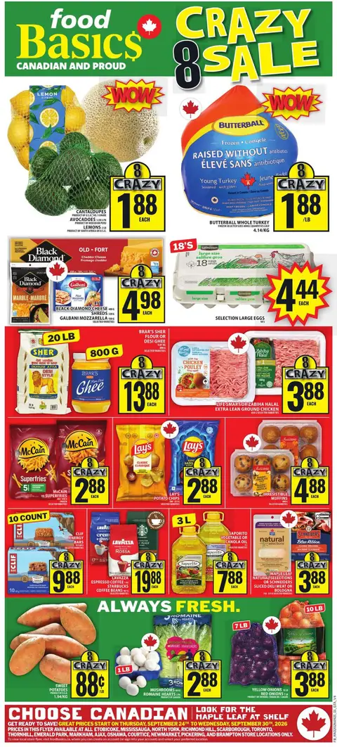 Weekly Flyer FORMAT 4 (GTA) FR Sep 24 - 30, 2026