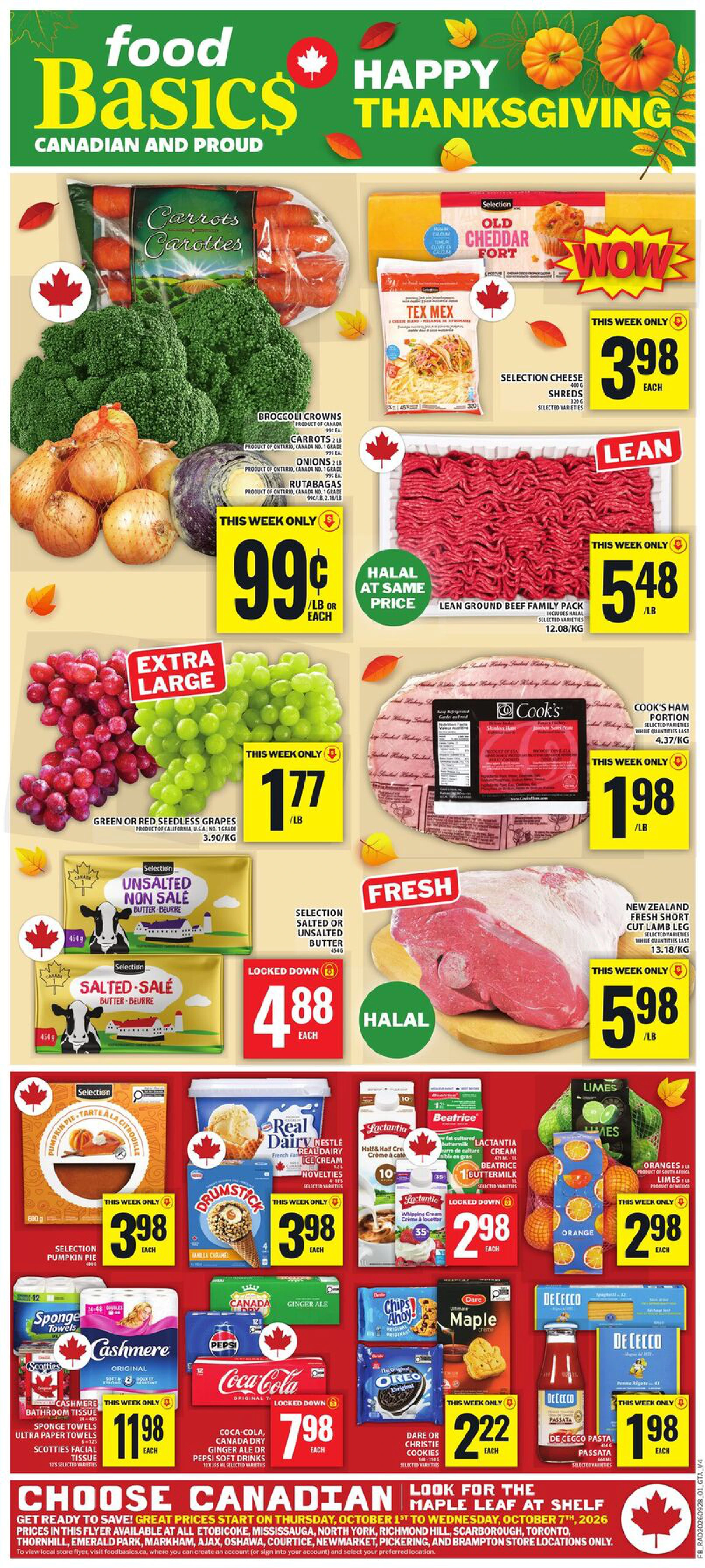 Food Basics Weekly Flyer FORMAT 4 (GTA) - Page 1
