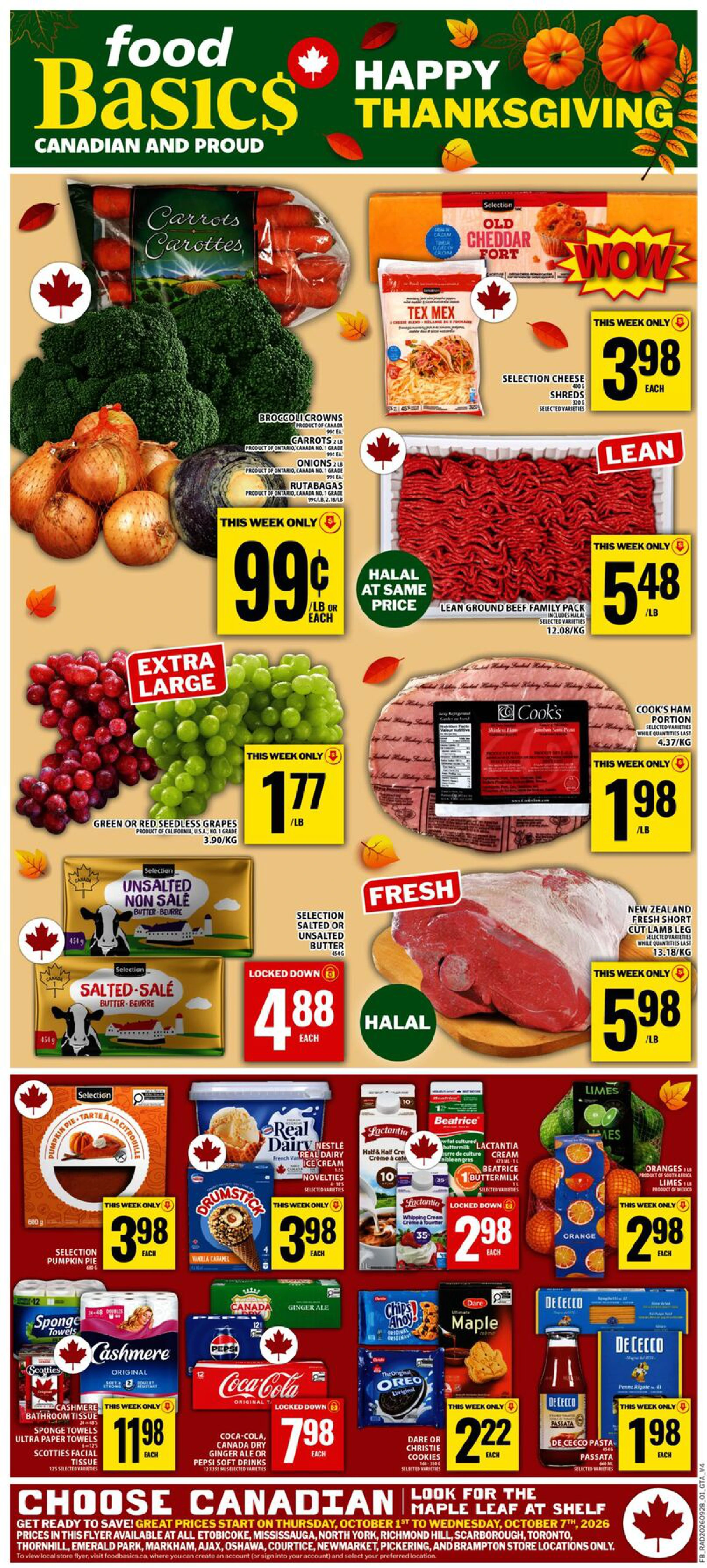 Food Basics Weekly Flyer FORMAT 4 (GTA) FR - Page 1