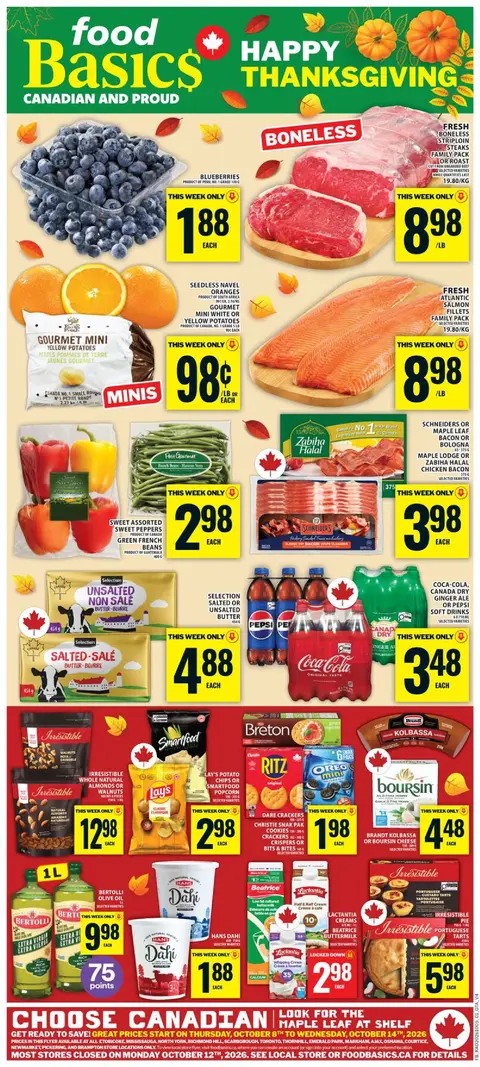 Weekly Flyer FORMAT 4 (GTA) FR Oct 8 - 14, 2026
