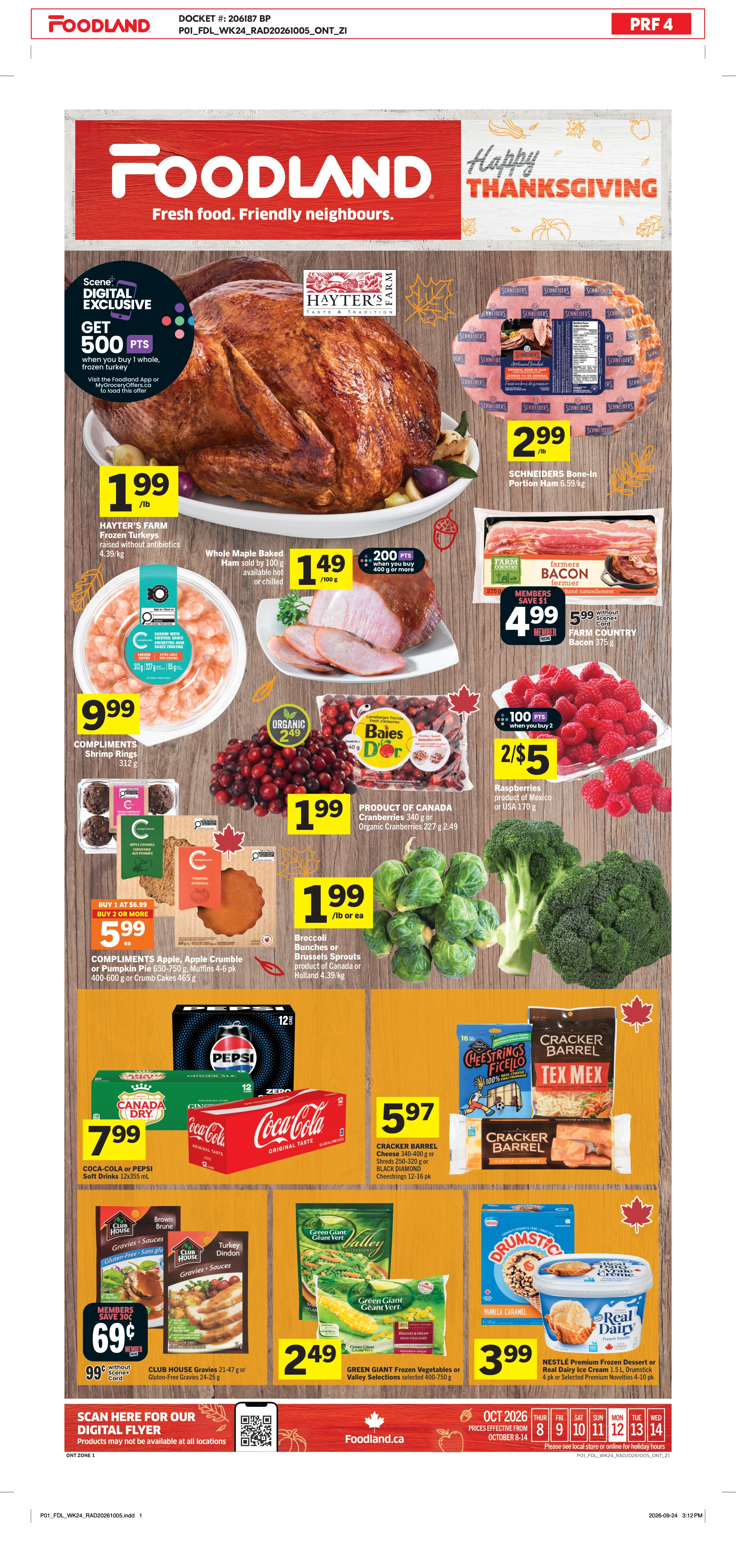 Foodland Ontario Weekly eFlyer 10/08 - 10/14 - Page 1