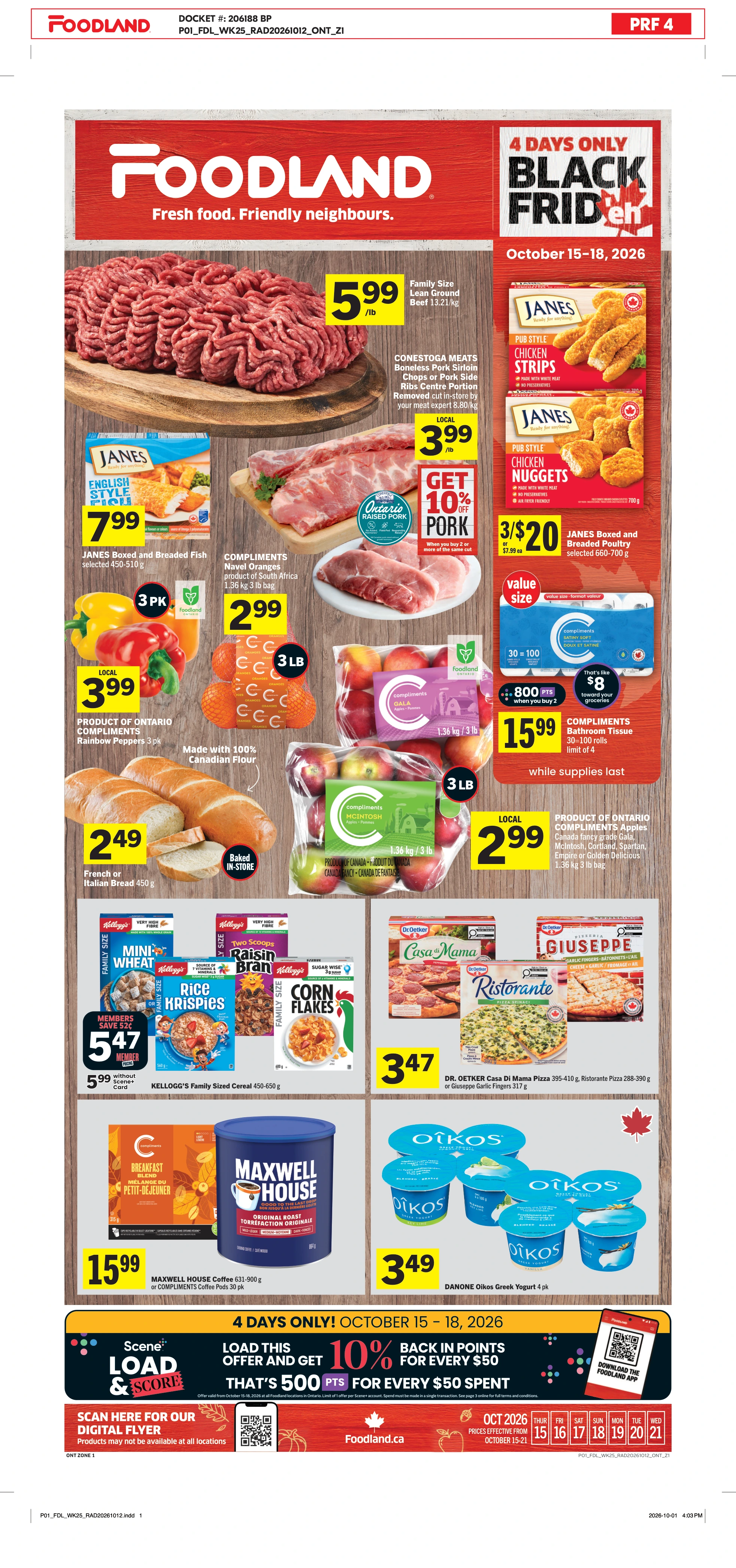 Foodland Ontario Weekly eFlyer 10/15 - 10/21 - Page 1