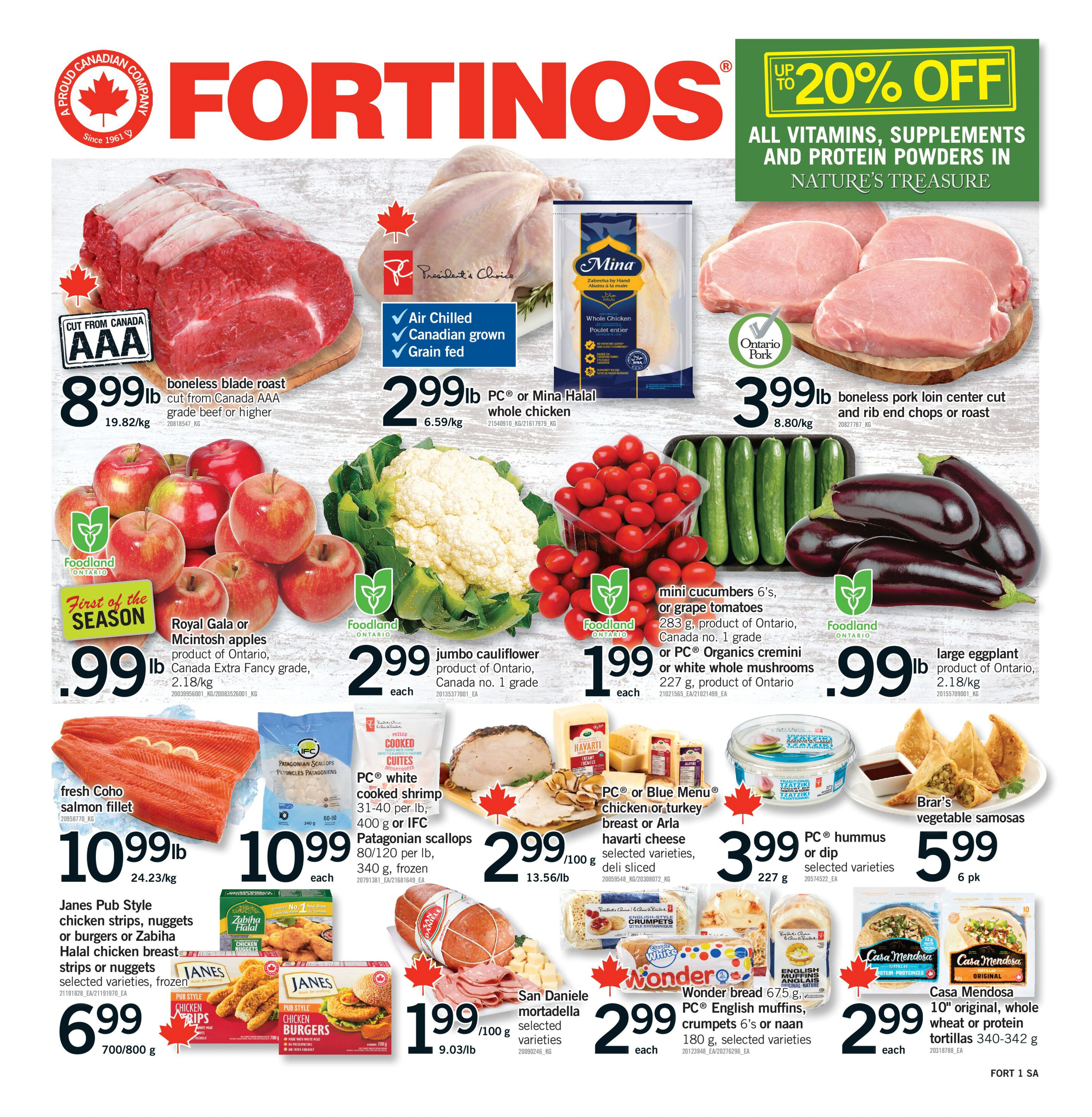 Fortinos Brampton Weekly Flyer - Valid Thursday, September 10 - Wednesday, September 16 - Page 1