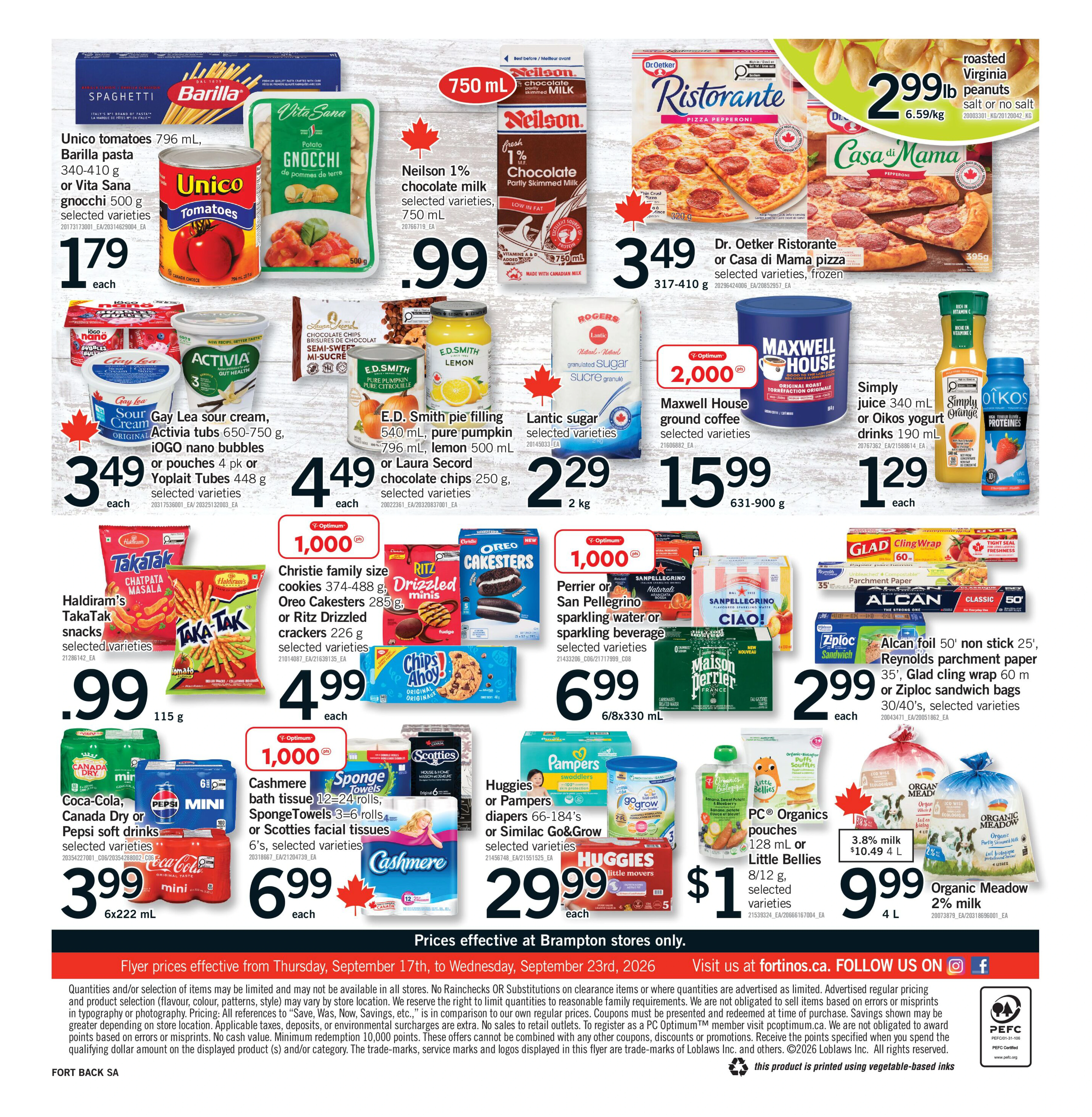 Fortinos Brampton Weekly Flyer - Valid Thursday, September 17 - Wednesday, September 23 - Page 2