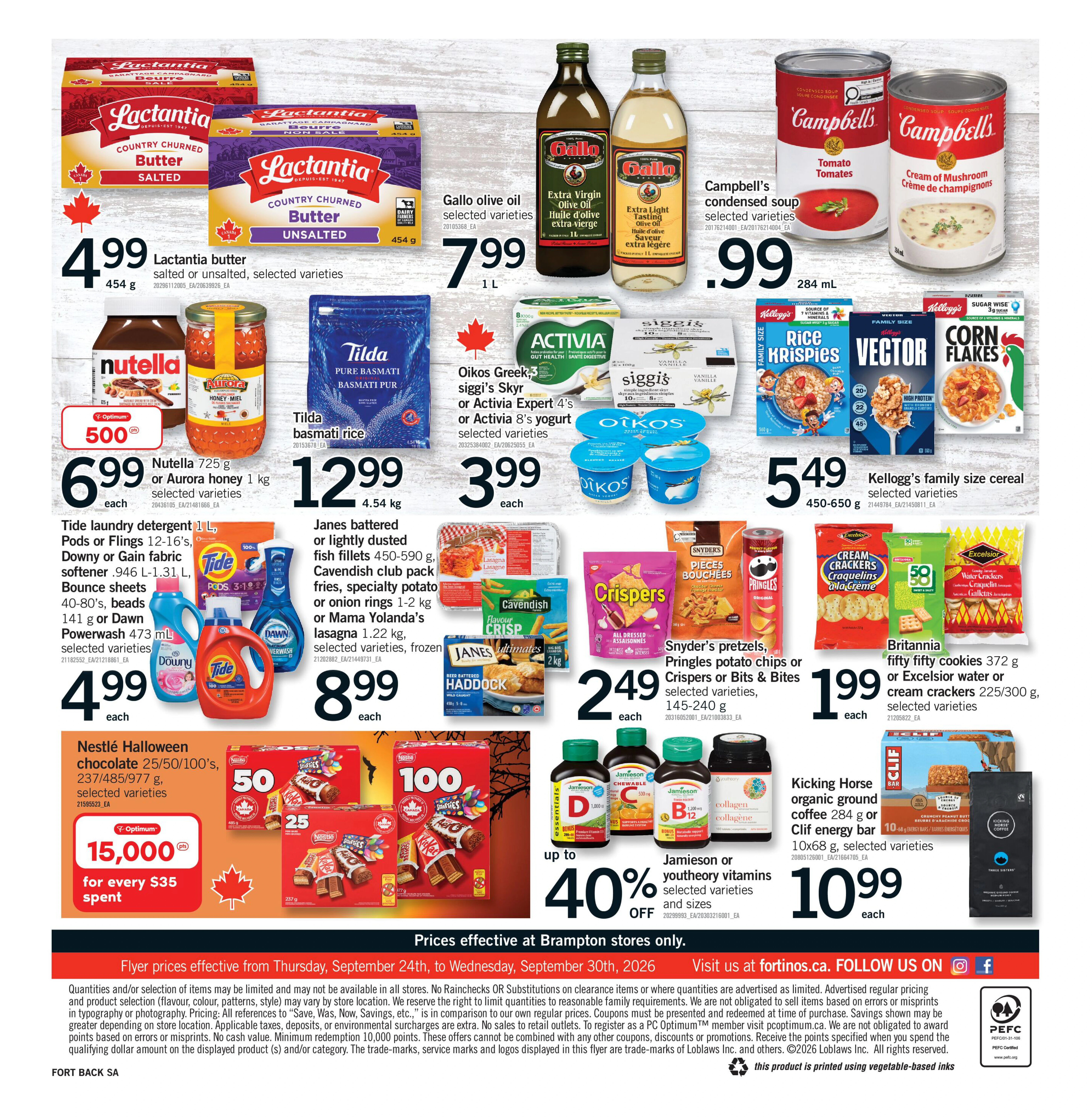 Fortinos Brampton Weekly Flyer - Valid Thursday, September 24 - Wednesday, September 30 - Page 2