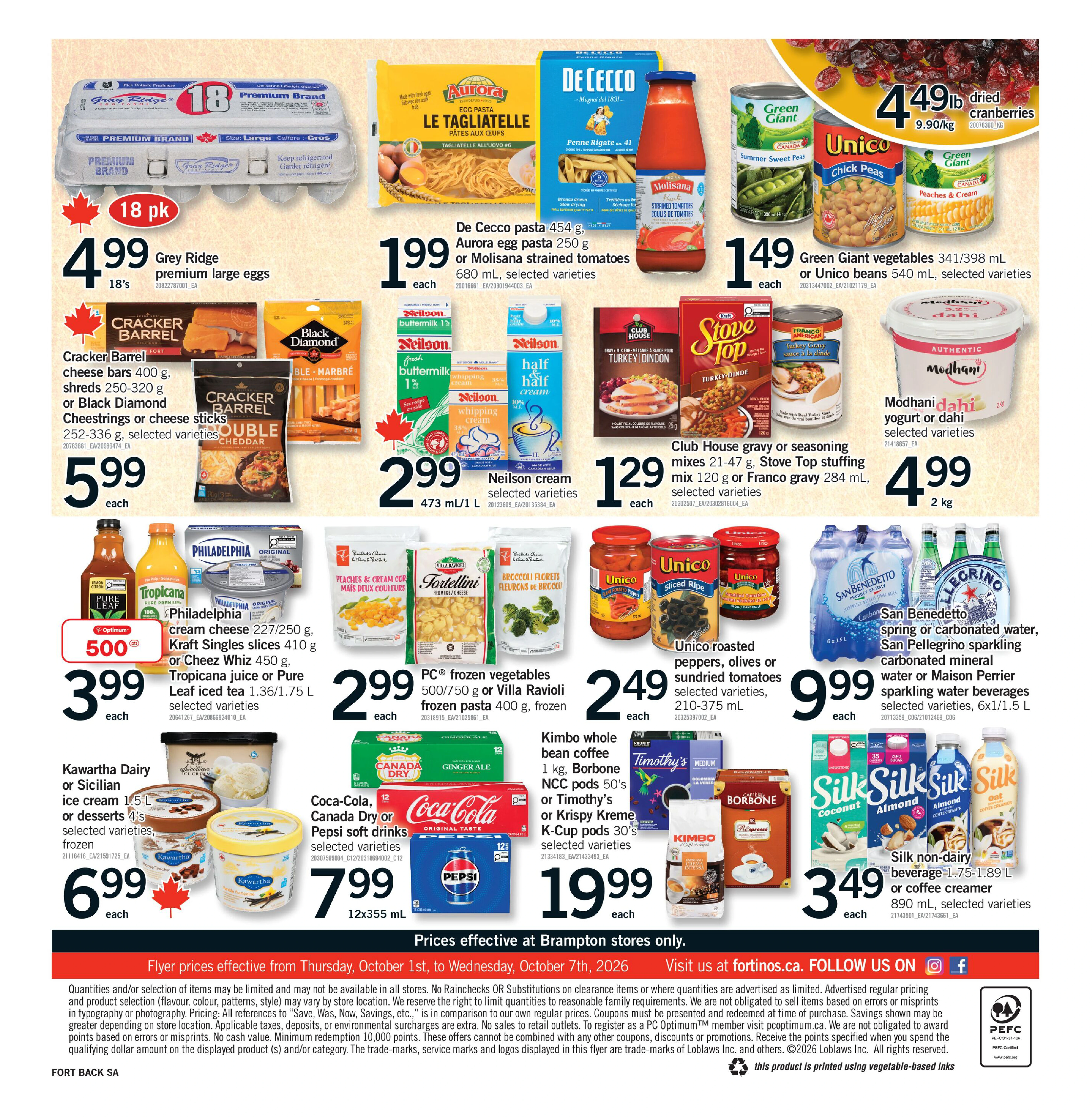 Fortinos Brampton Weekly Flyer - Valid Thursday, October 1 - Wednesday, October 7 - Page 2