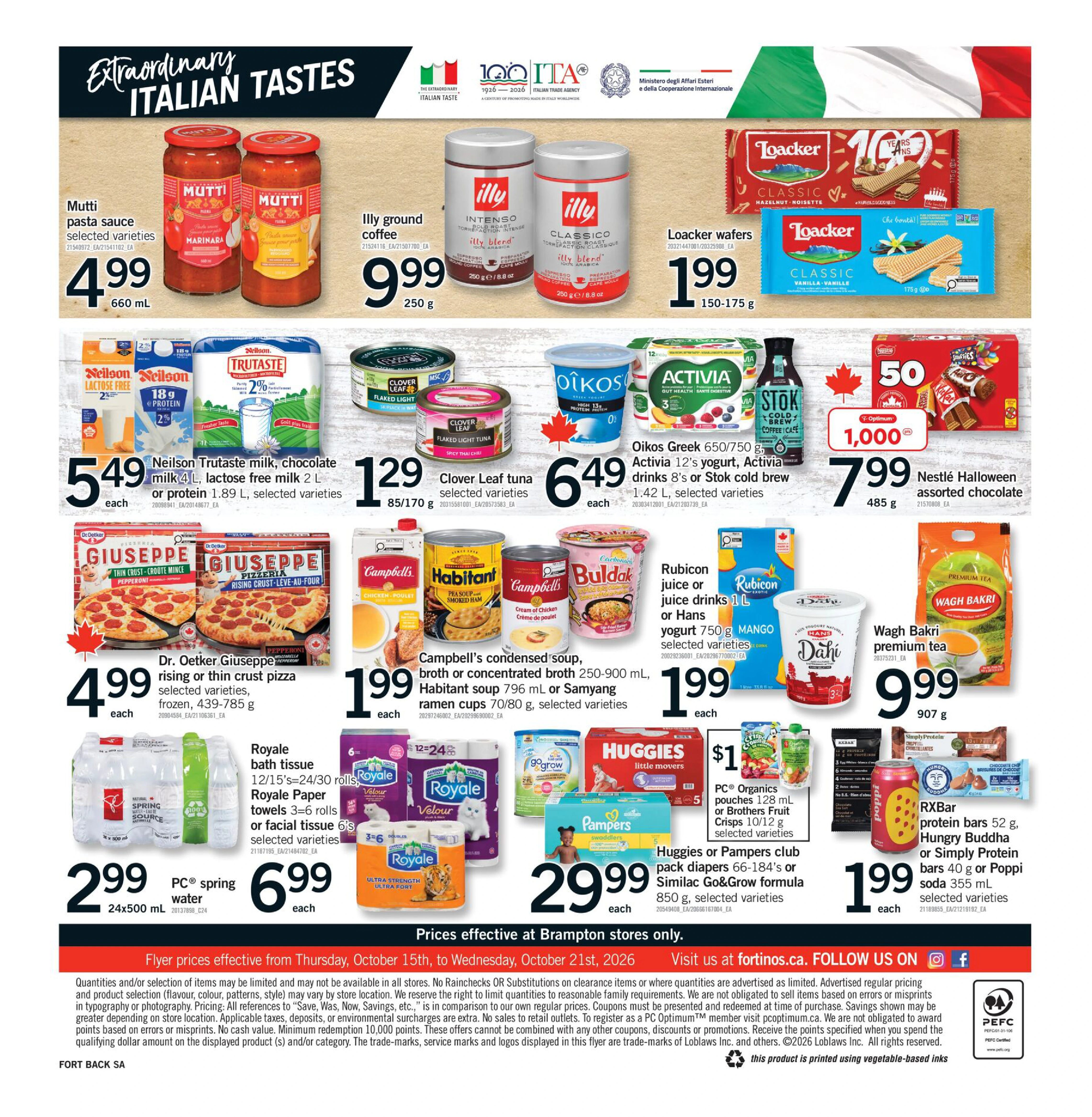Fortinos Brampton Weekly Flyer - Valid Thursday, October 15 - Wednesday, October 21 - Page 2