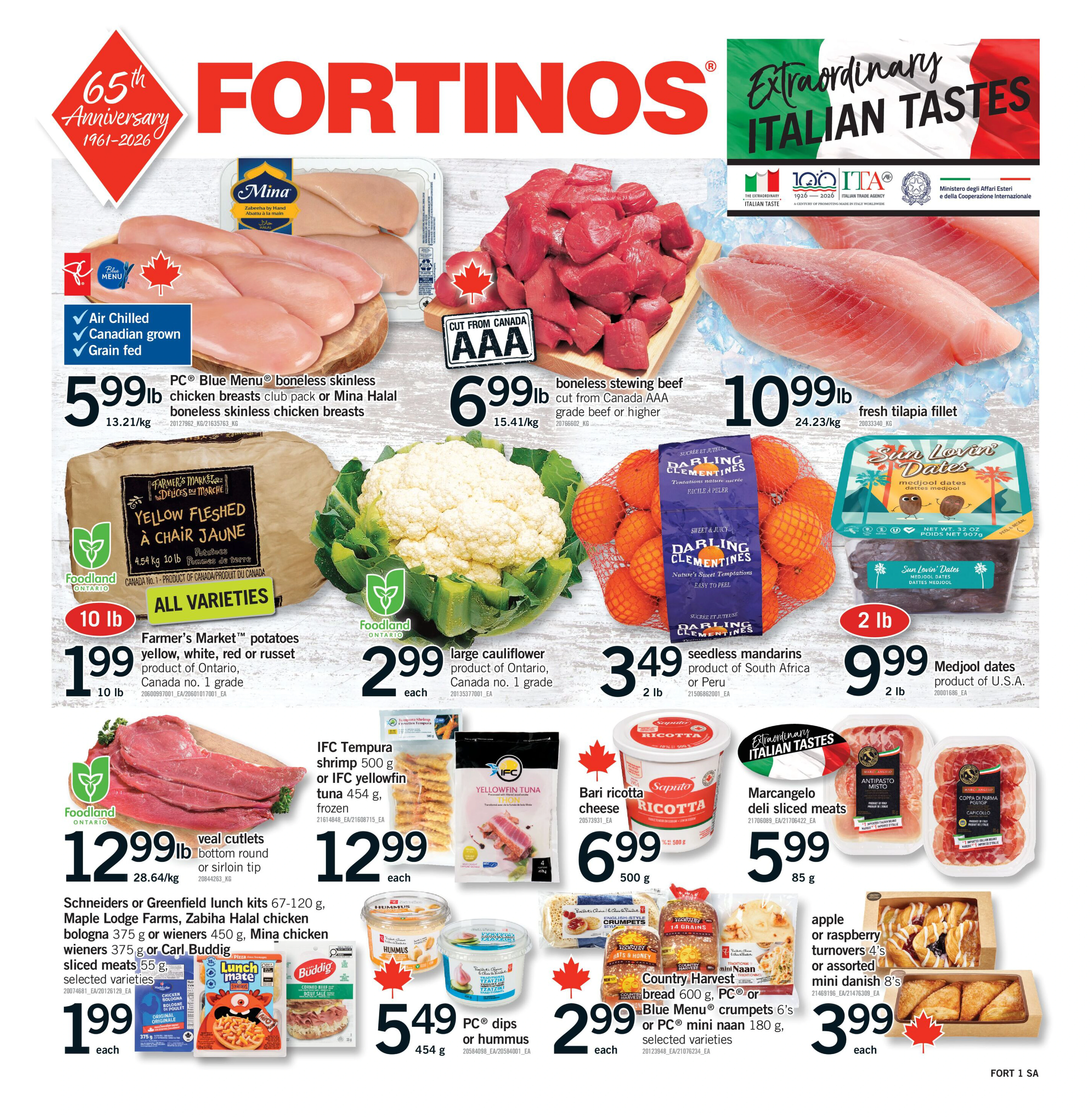 Fortinos Brampton Weekly Flyer - Valid Thursday, October 22 - Wednesday, October 28 - Page 1