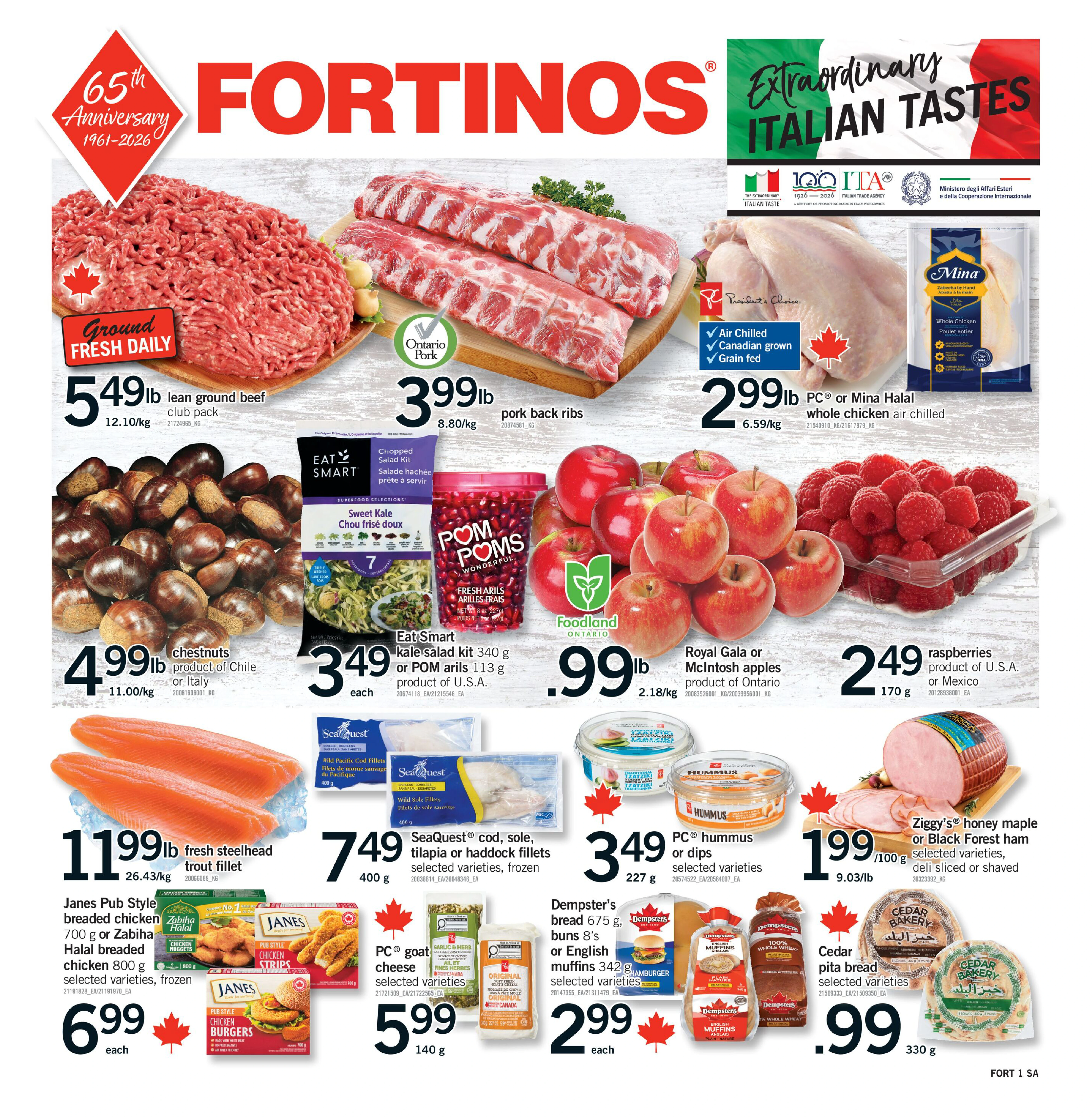 Fortinos Brampton Weekly Flyer - Valid Thursday, October 29 - Wednesday, November 04 - Page 1