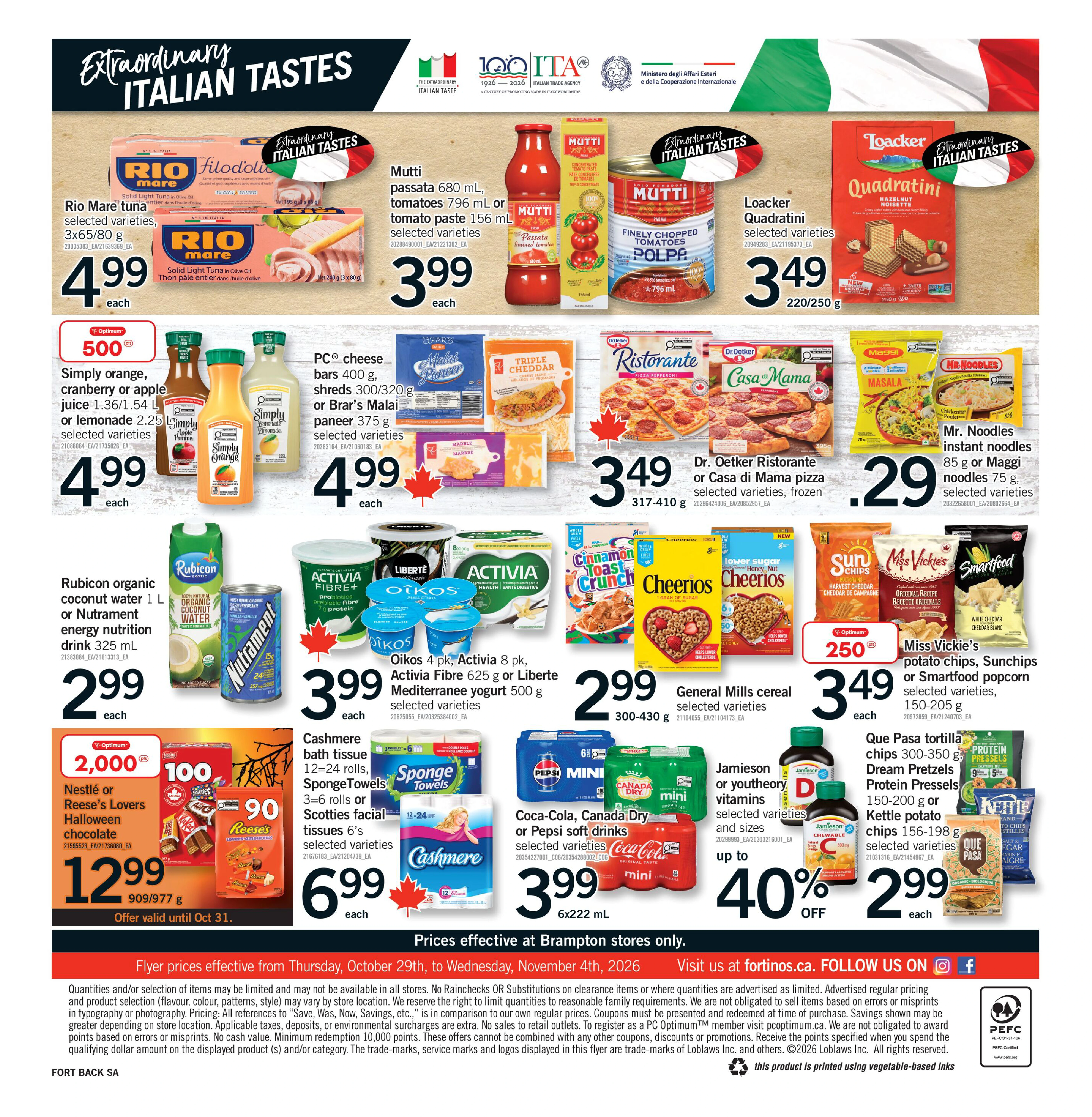 Fortinos Brampton Weekly Flyer - Valid Thursday, October 29 - Wednesday, November 04 - Page 2