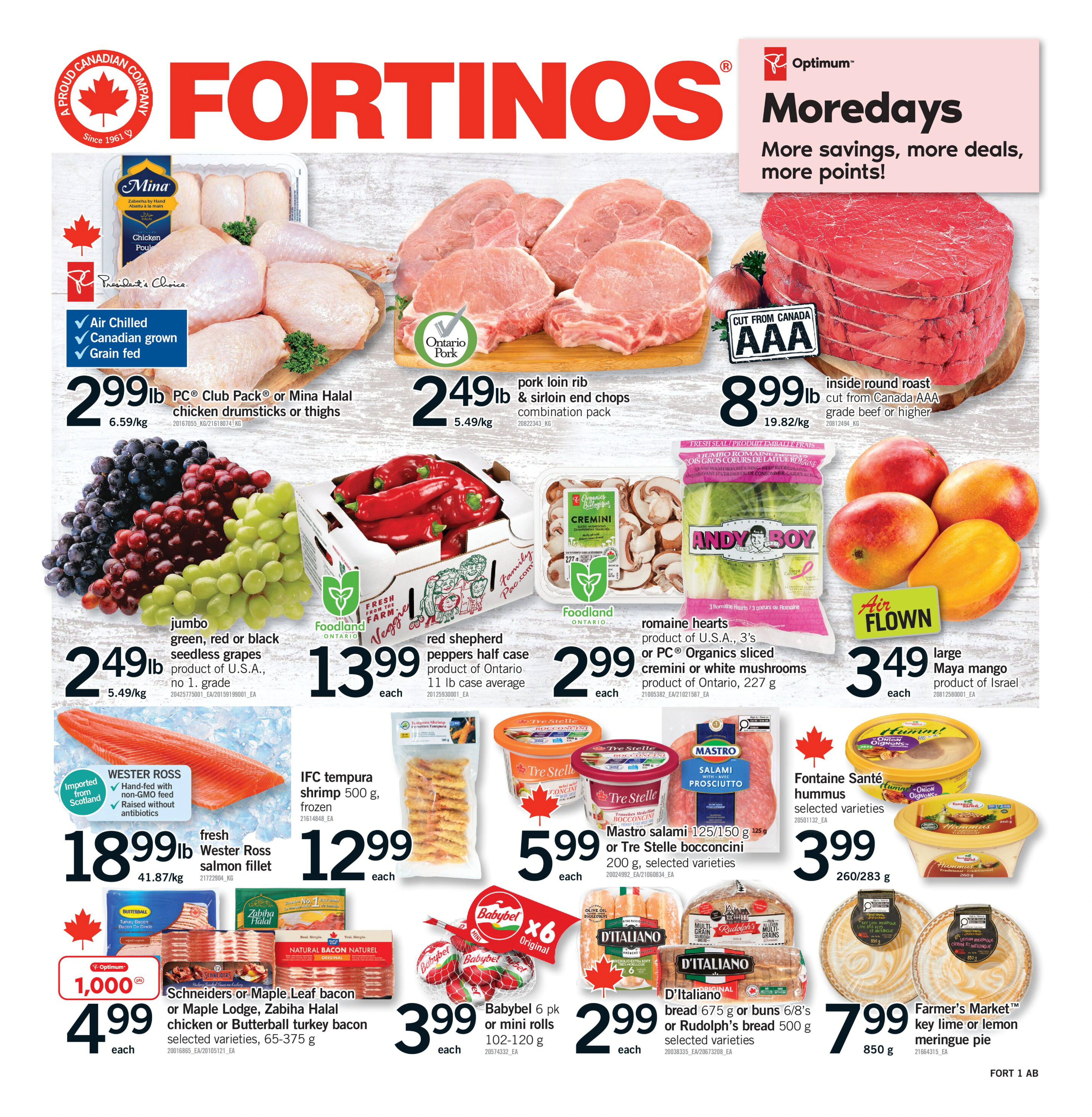 Fortinos Hamilton & Stoney Creek & Ancaster Weekly Flyer - Valid Thursday, August 27 - Wednesday, September 02 - Page 1