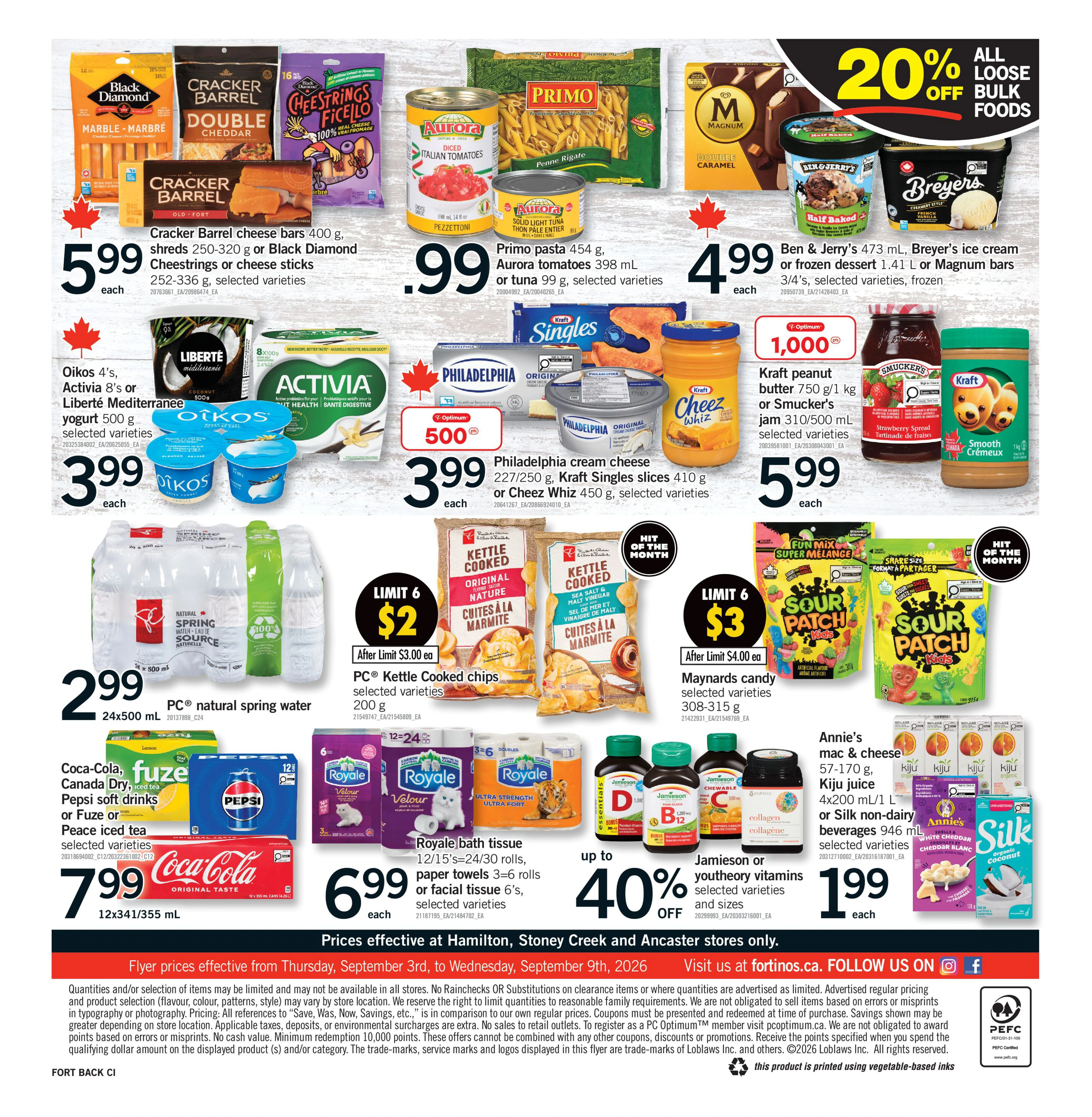 Fortinos Hamilton & Stoney Creek & Ancaster Weekly Flyer - Valid Thursday, September 03 - Wednesday, September 09 - Page 2