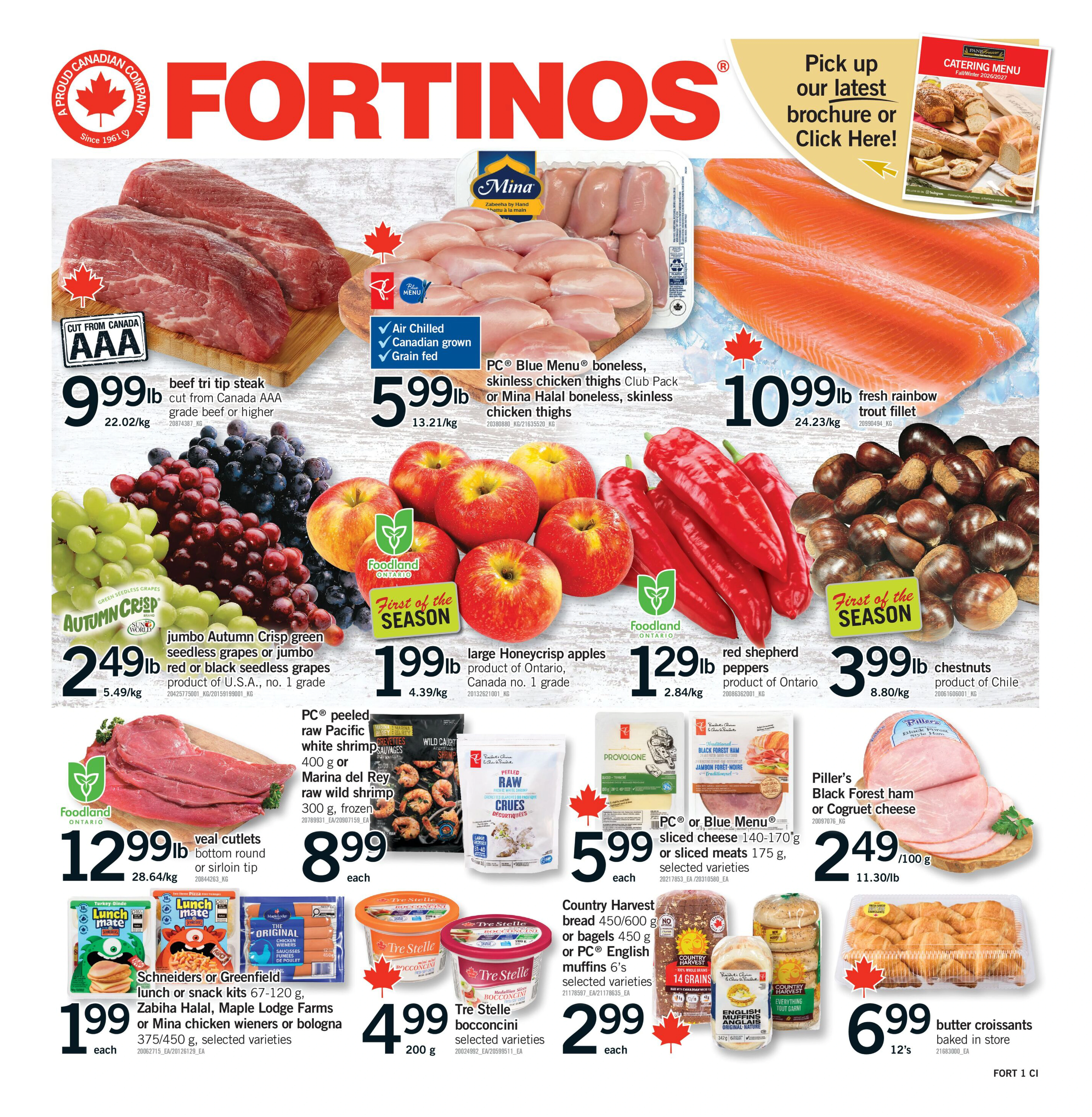 Fortinos Hamilton & Stoney Creek & Ancaster Weekly Flyer - Valid Thursday, September 17 - Wednesday, September 23 - Page 1