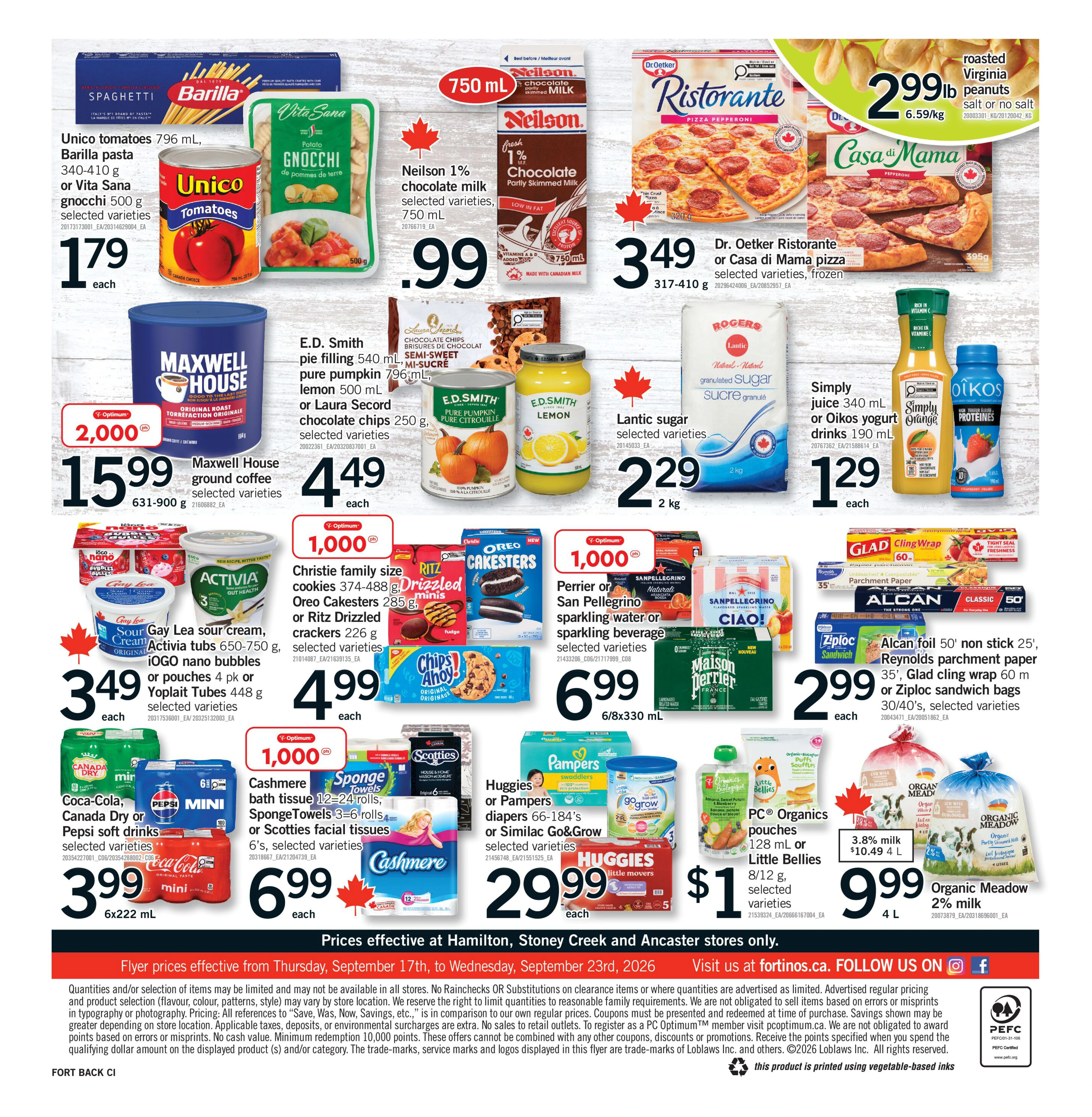 Fortinos Hamilton & Stoney Creek & Ancaster Weekly Flyer - Valid Thursday, September 17 - Wednesday, September 23 - Page 2