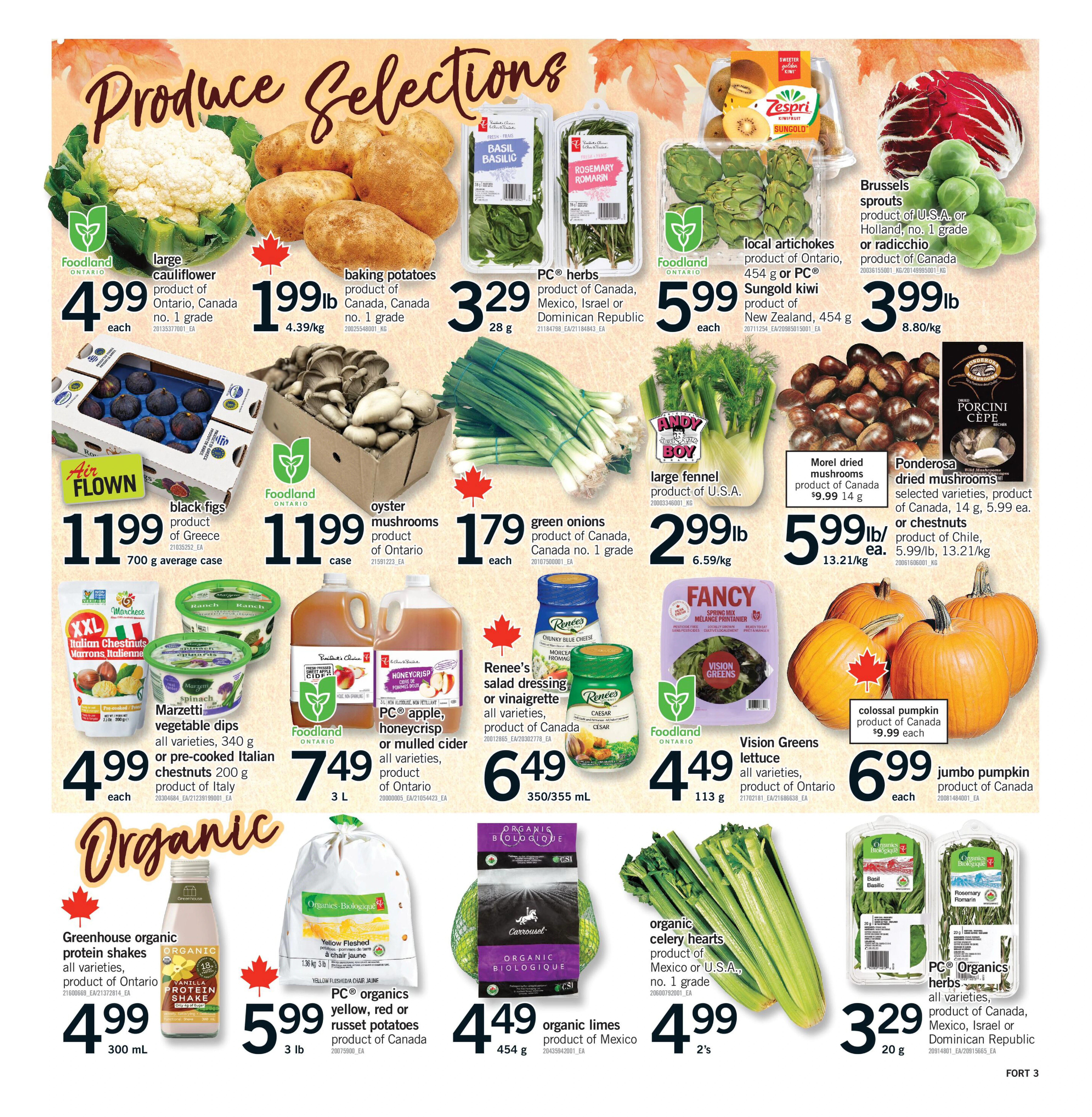 Fortinos Hamilton & Stoney Creek & Ancaster Weekly Flyer - Valid Thursday, October 1 - Wednesday, October 7 - Page 3