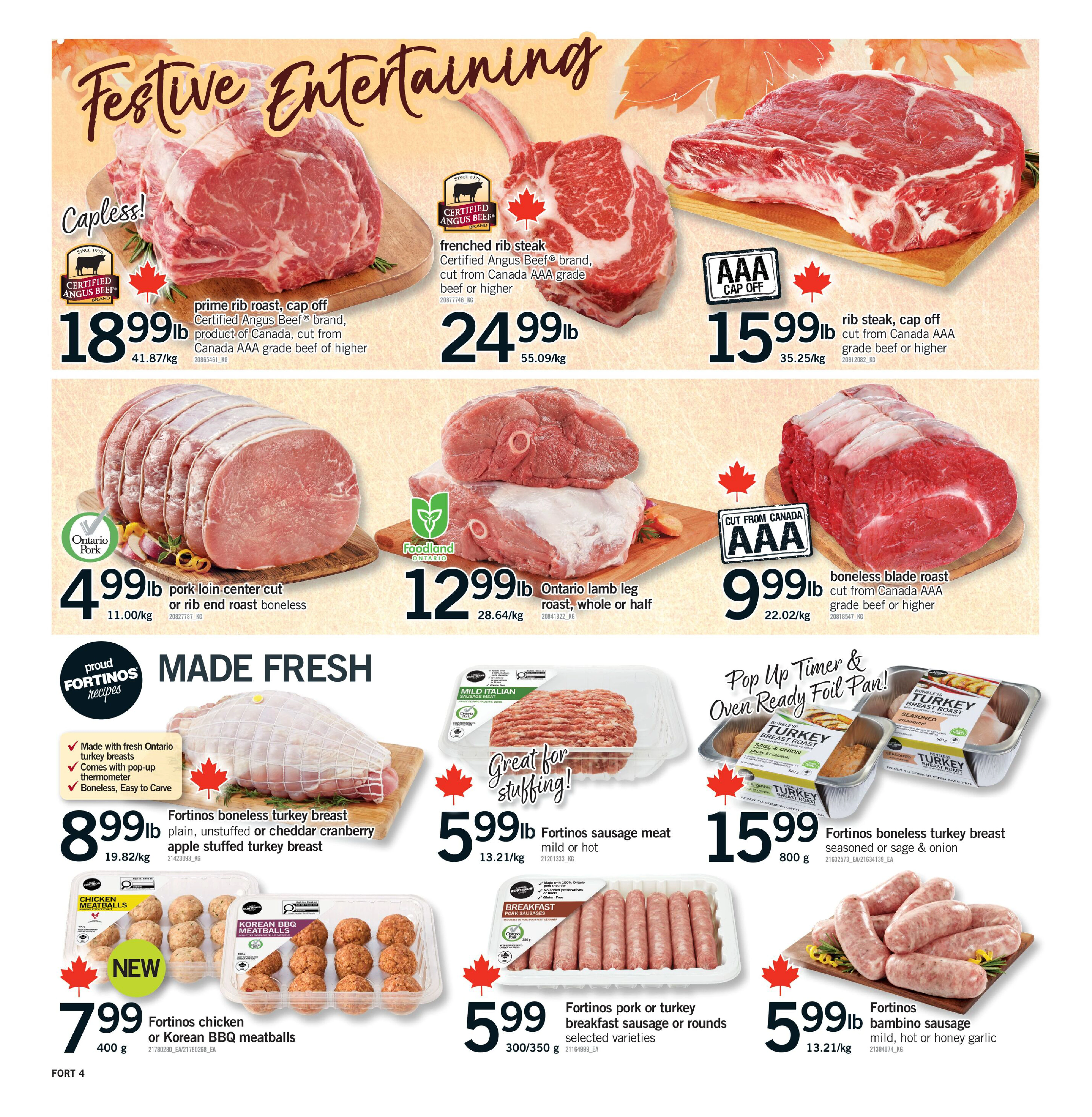 Fortinos Hamilton & Stoney Creek & Ancaster Weekly Flyer - Valid Thursday, October 1 - Wednesday, October 7 - Page 4
