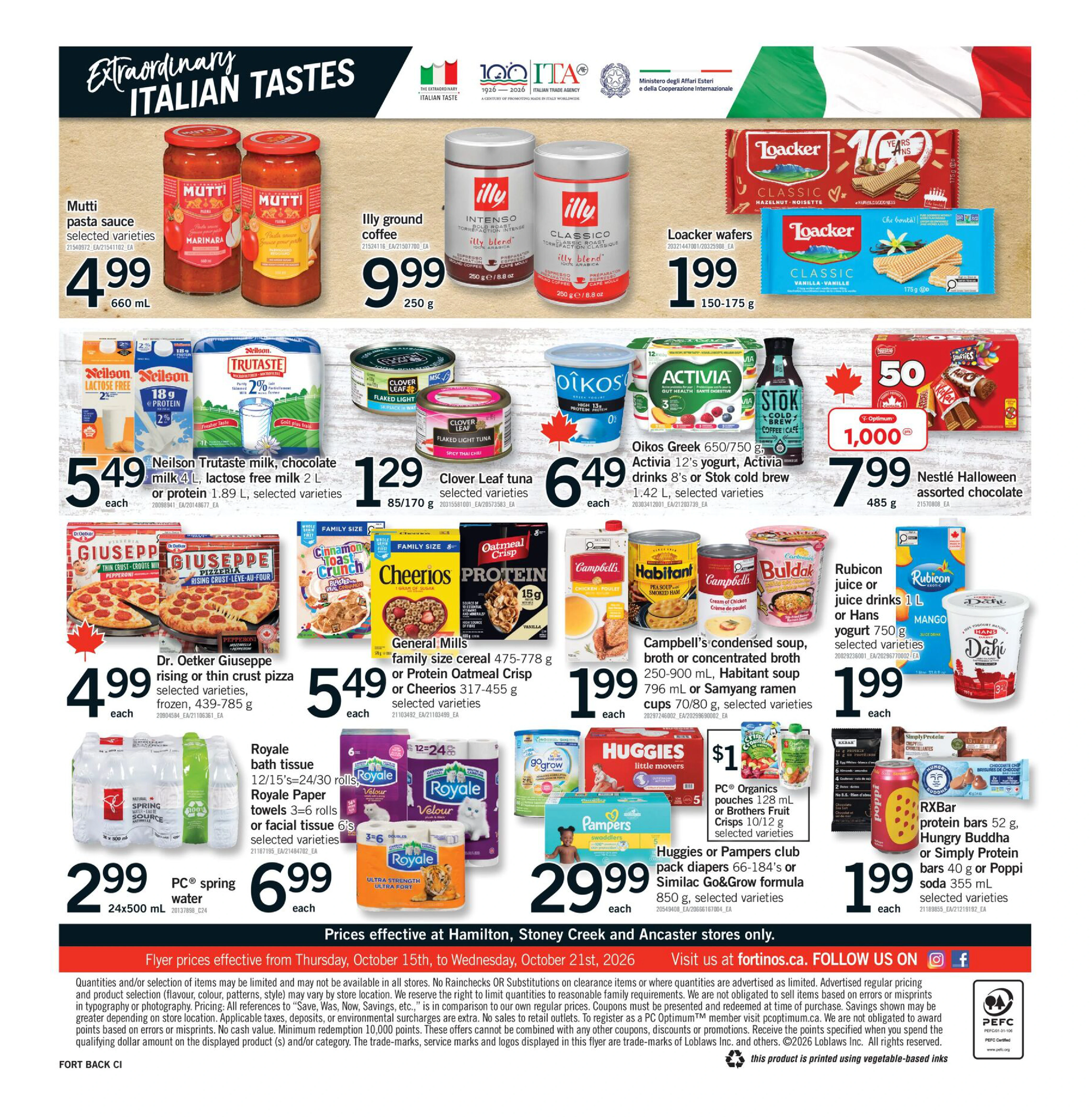 Fortinos Hamilton & Stoney Creek & Ancaster Weekly Flyer - Valid Thursday, October 15 - Wednesday, October 21 - Page 2