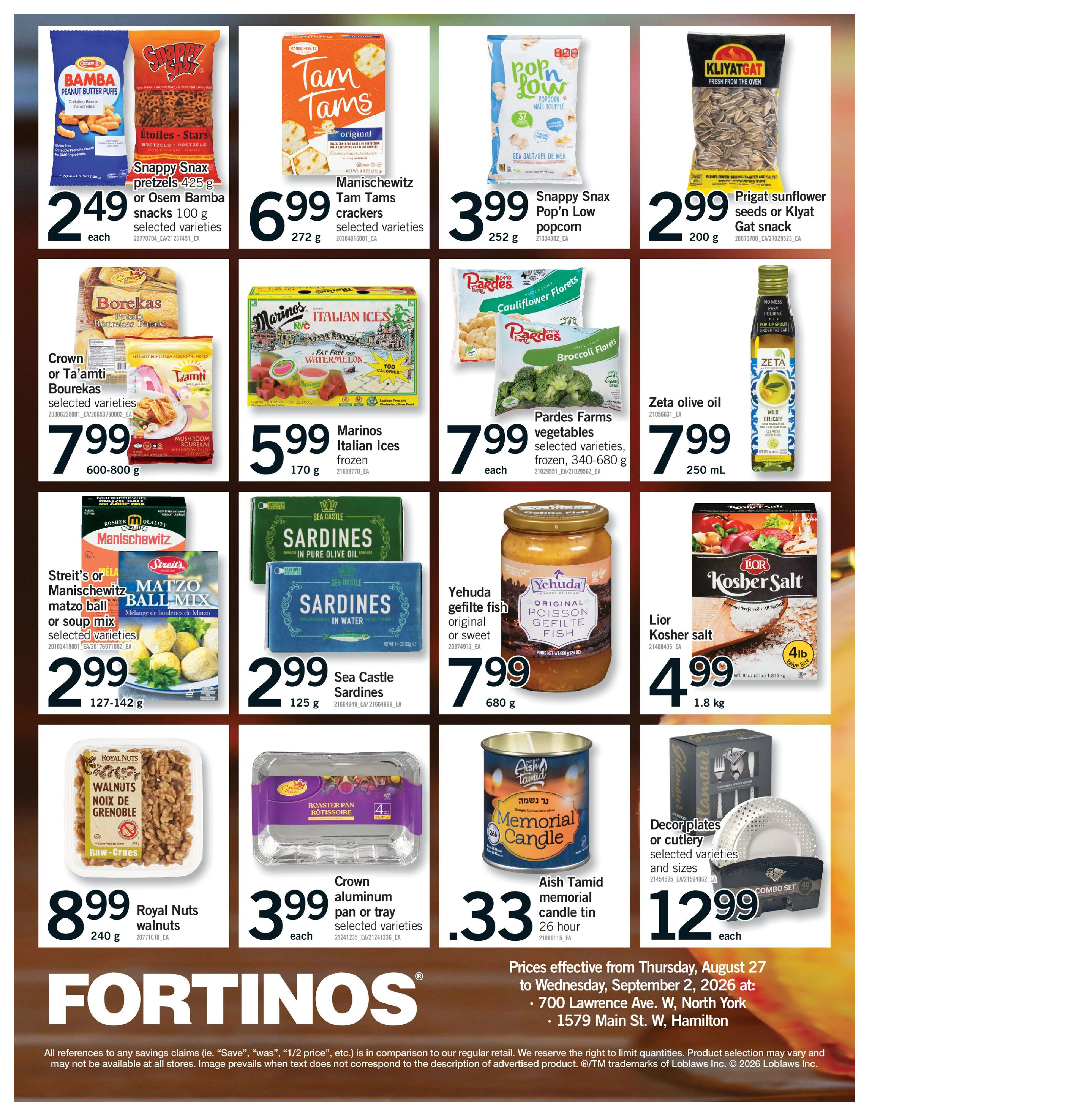 Fortinos Toronto & Etobicoke & Vaughan & Bolton Weekly Flyer - Valid Thursday, August 27 - Wednesday, September 02 - Page 25