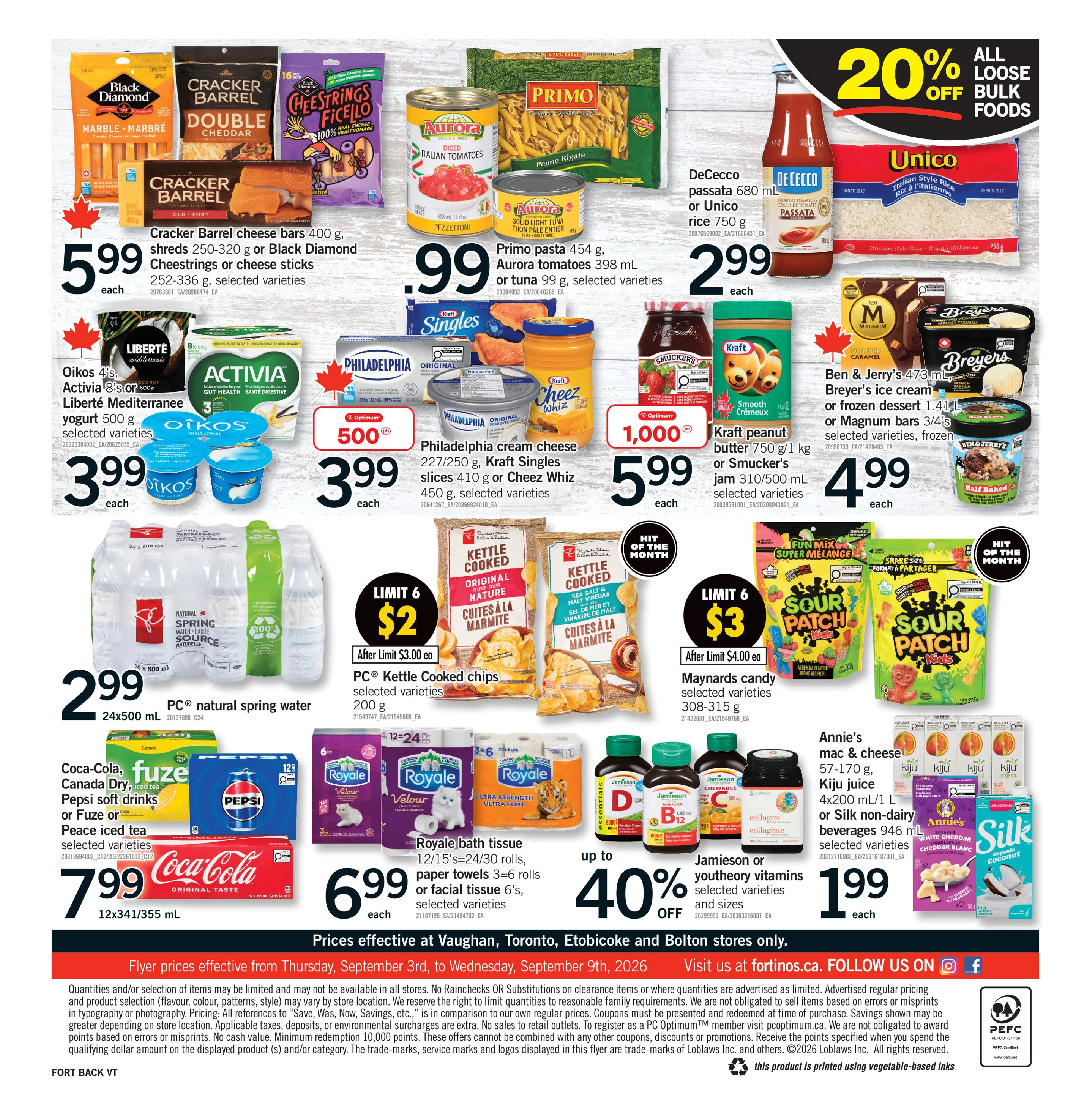 Fortinos Toronto & Etobicoke & Vaughan & Bolton Weekly Flyer - Valid Thursday, September 03 - Wednesday, September 09 - Page 2