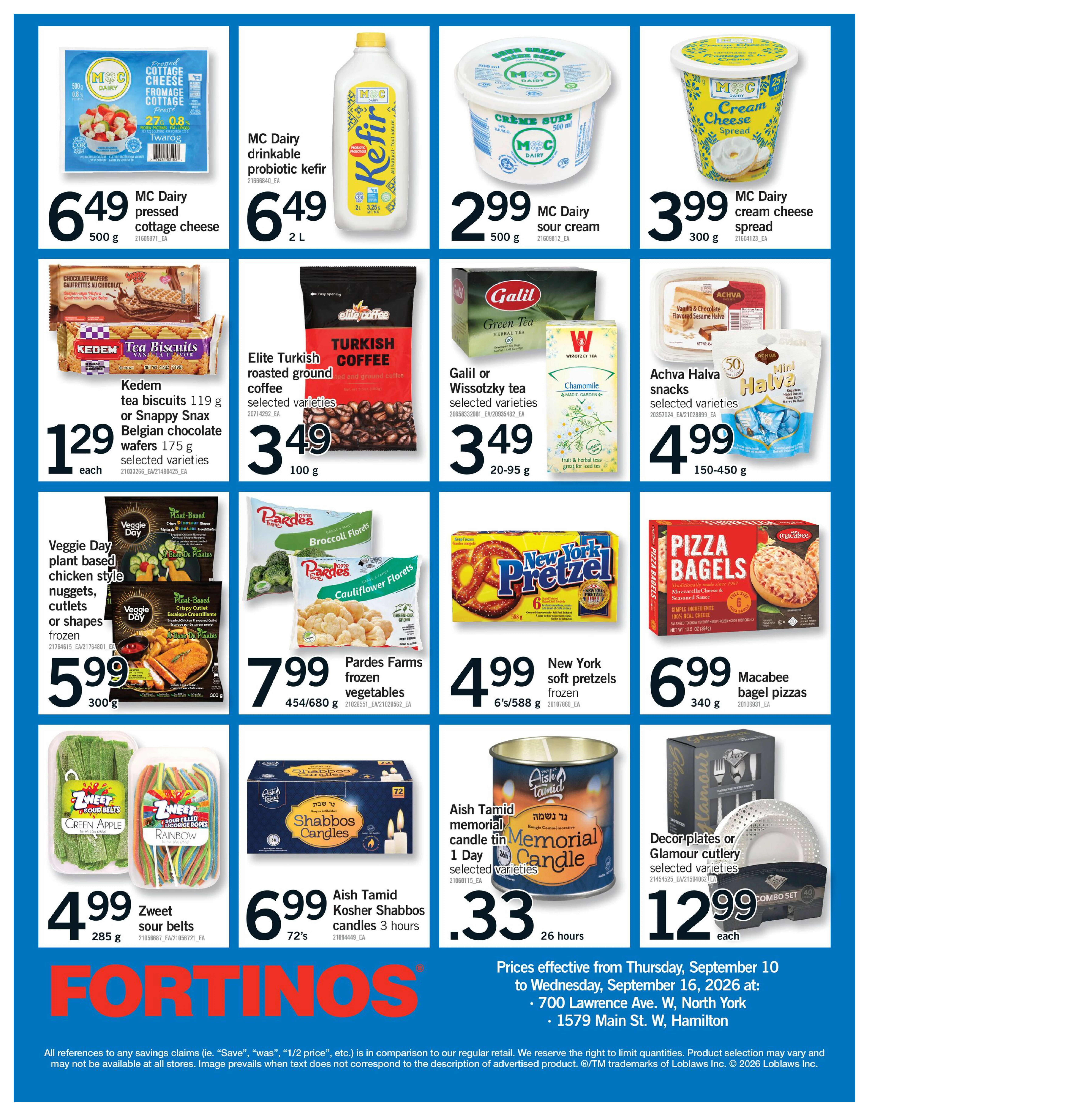 Fortinos Toronto & Etobicoke & Vaughan & Bolton Weekly Flyer - Valid Thursday, September 10 - Wednesday, September 16 - Page 34
