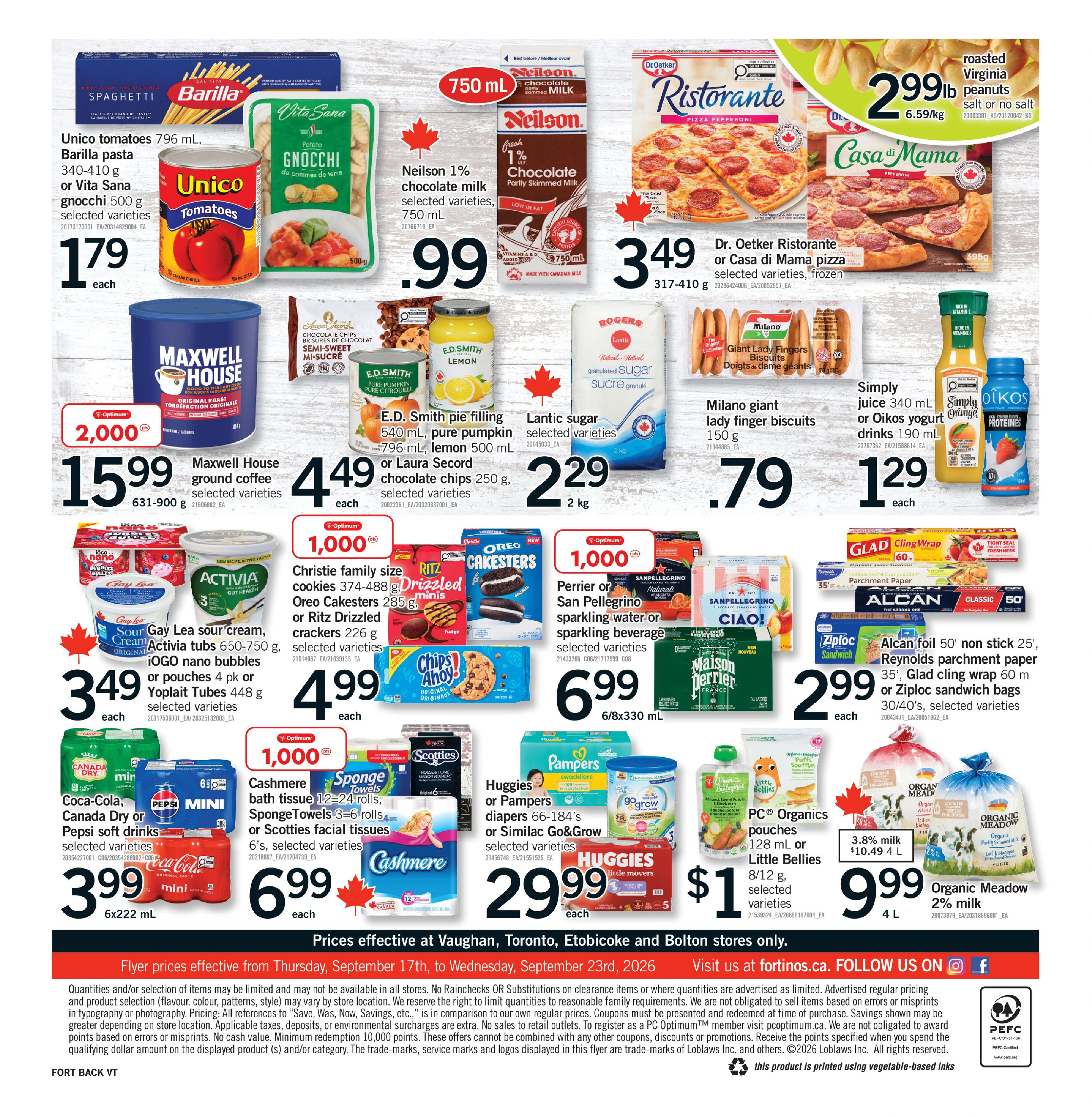 Fortinos Toronto & Etobicoke & Vaughan & Bolton Weekly Flyer - Valid Thursday, September 17 - Wednesday, September 23 - Page 2