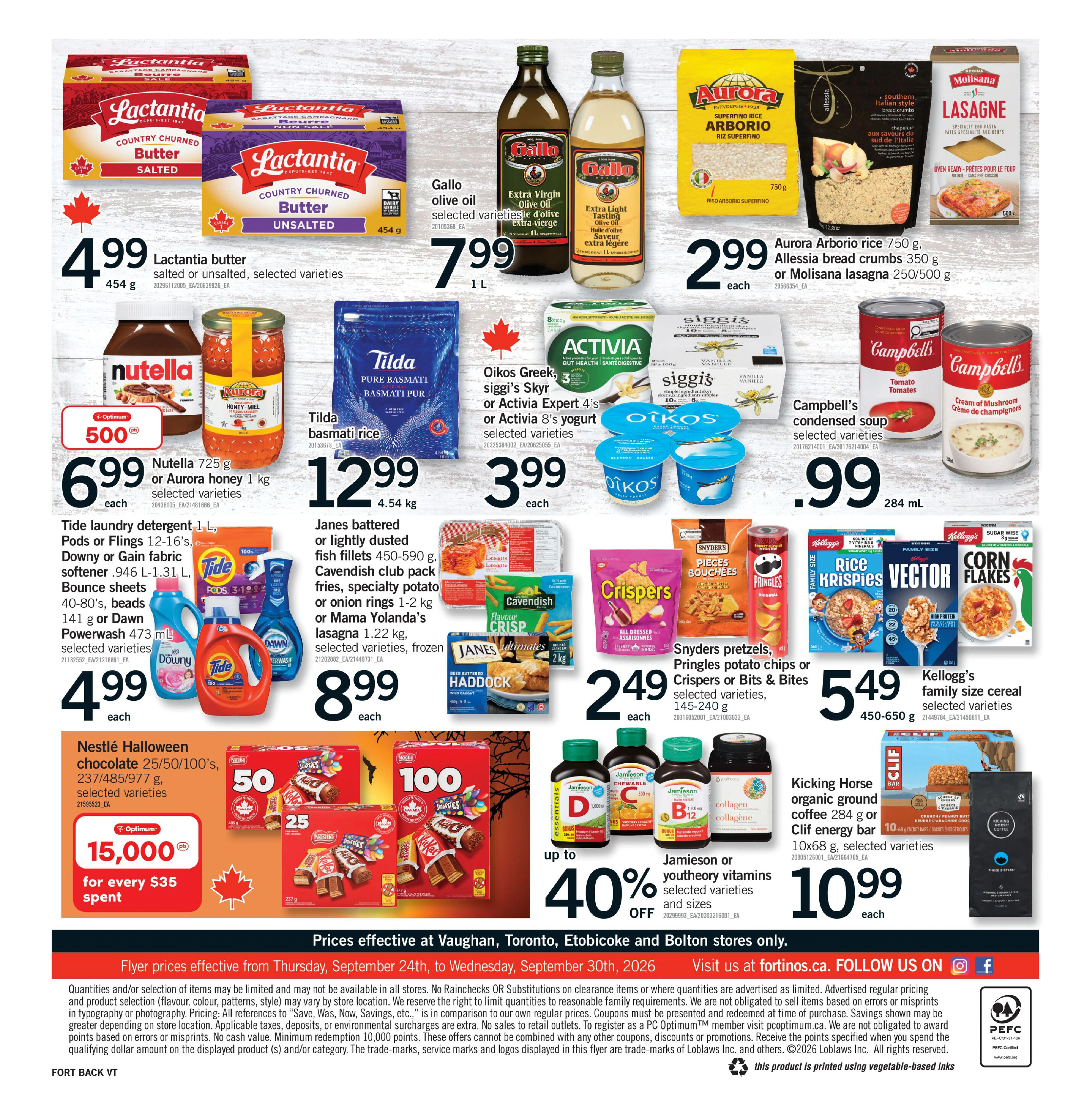 Fortinos Toronto & Etobicoke & Vaughan & Bolton Weekly Flyer - Valid Thursday, September 24 - Wednesday, September 30 - Page 2