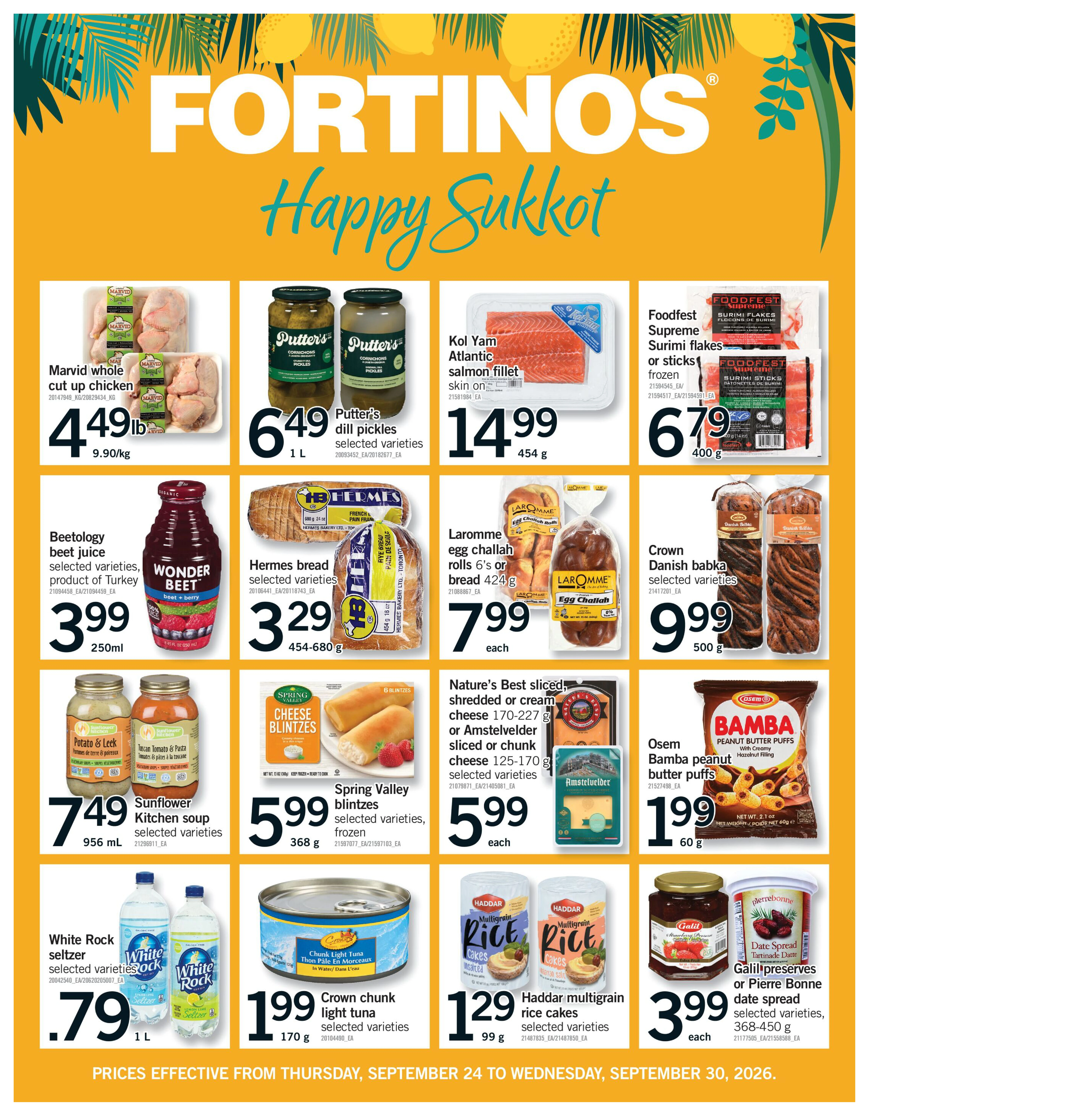 Fortinos Toronto & Etobicoke & Vaughan & Bolton Weekly Flyer - Valid Thursday, September 24 - Wednesday, September 30 - Page 32