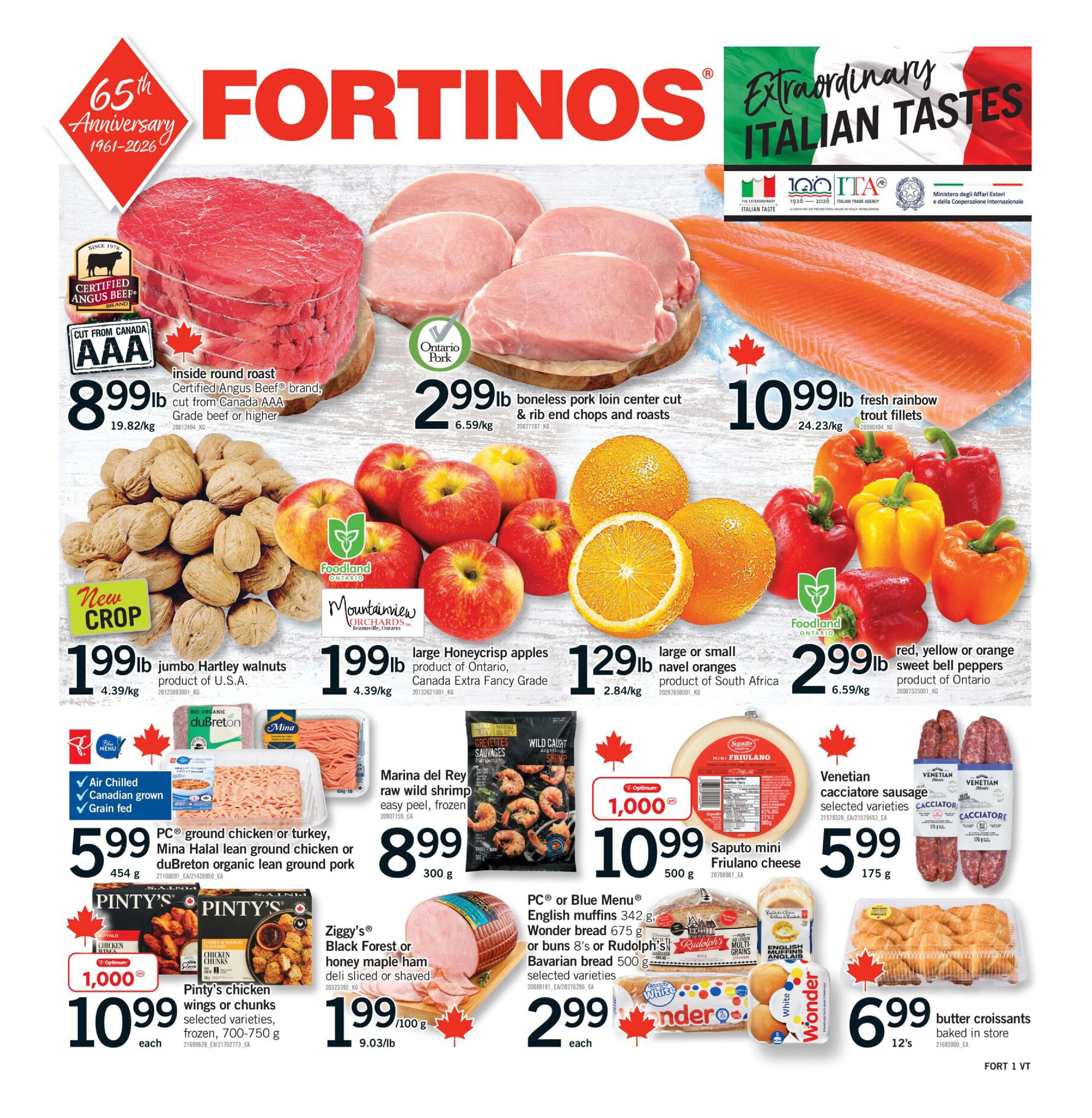 Fortinos Toronto & Etobicoke & Vaughan & Bolton Weekly Flyer - Valid Thursday, October 15 - Wednesday, October 21 - Page 1