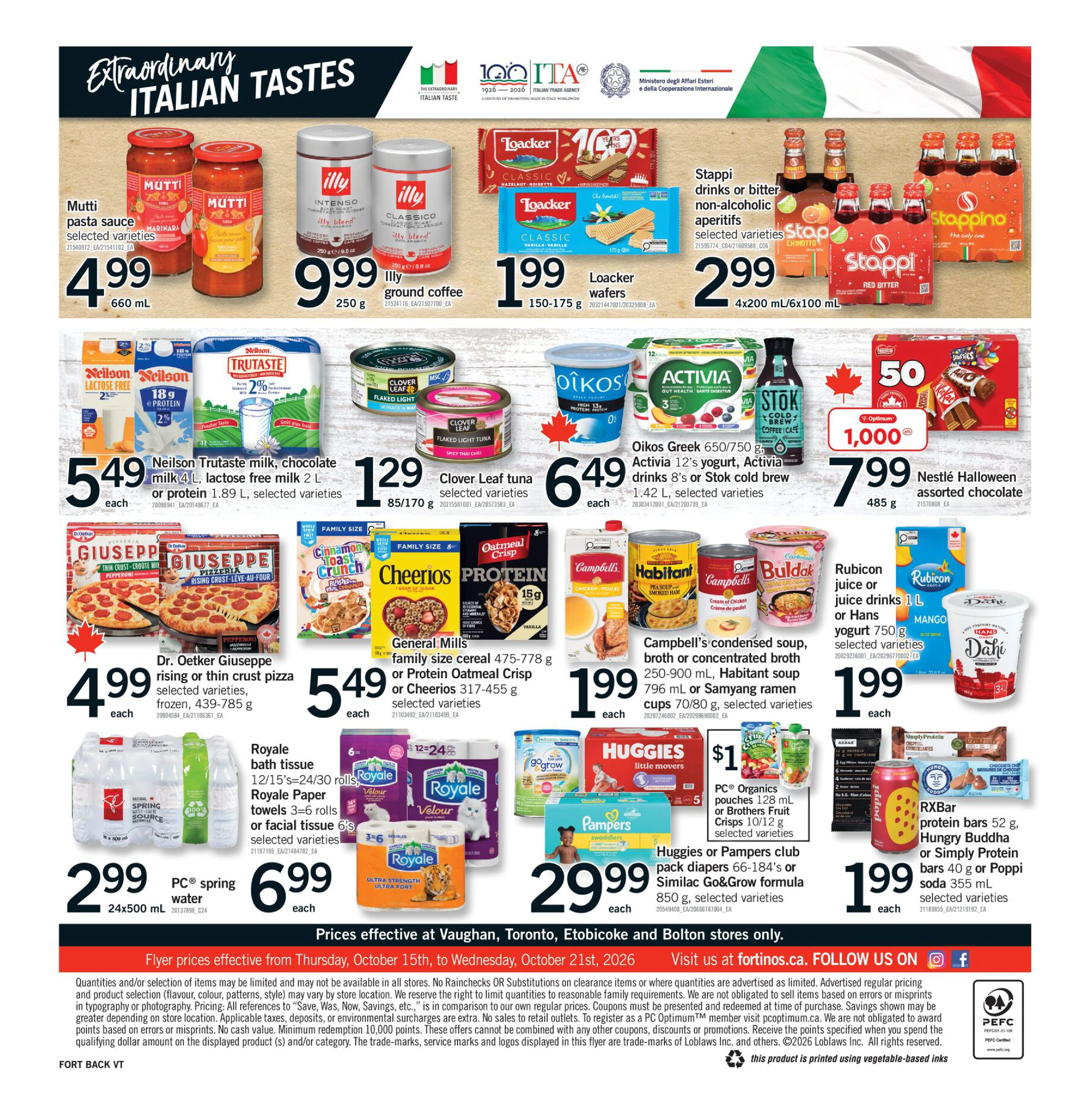 Fortinos Toronto & Etobicoke & Vaughan & Bolton Weekly Flyer - Valid Thursday, October 15 - Wednesday, October 21 - Page 2