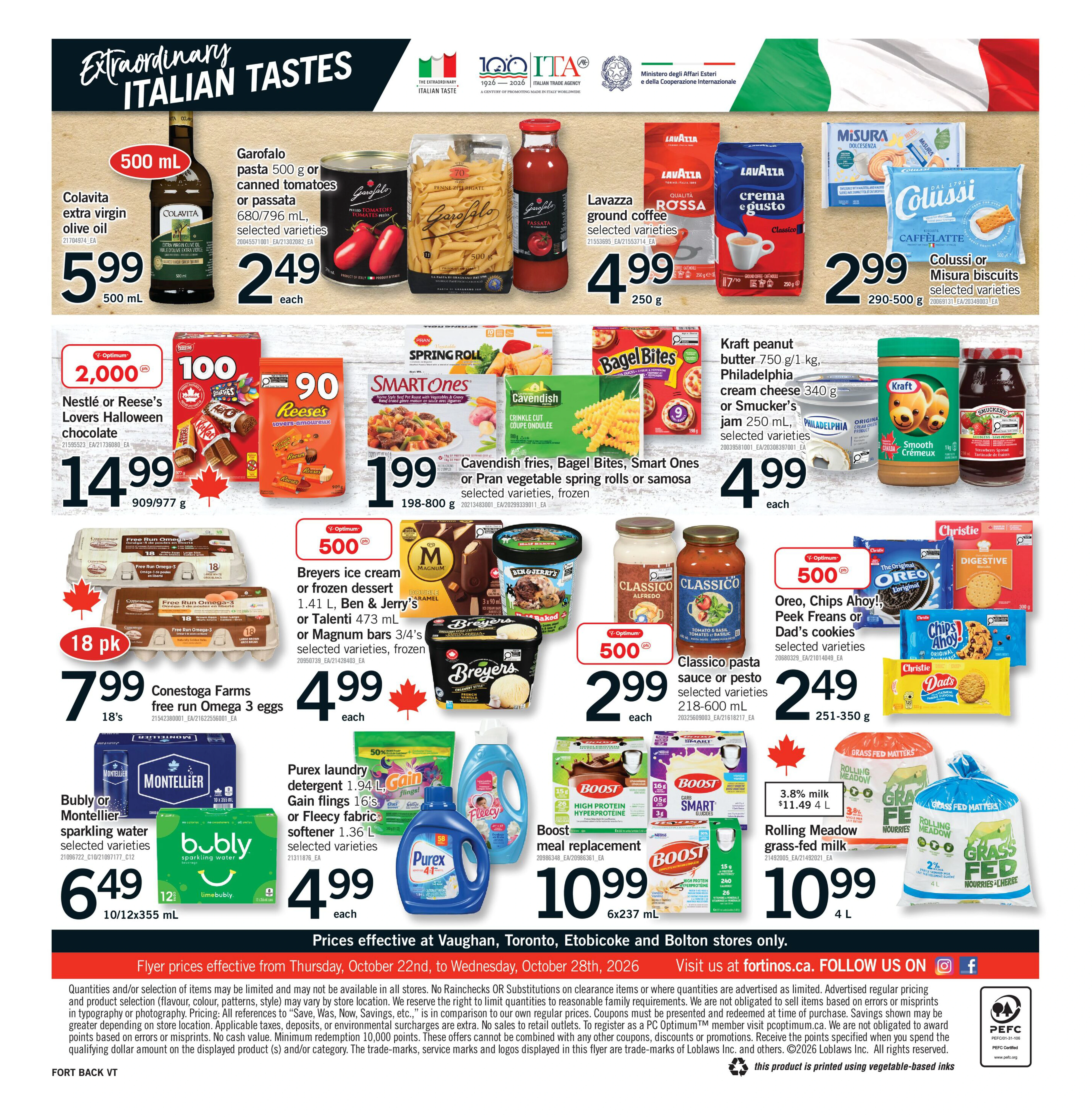 Fortinos Toronto & Etobicoke & Vaughan & Bolton Weekly Flyer - Valid Thursday, October 22 - Wednesday, October 28 - Page 2