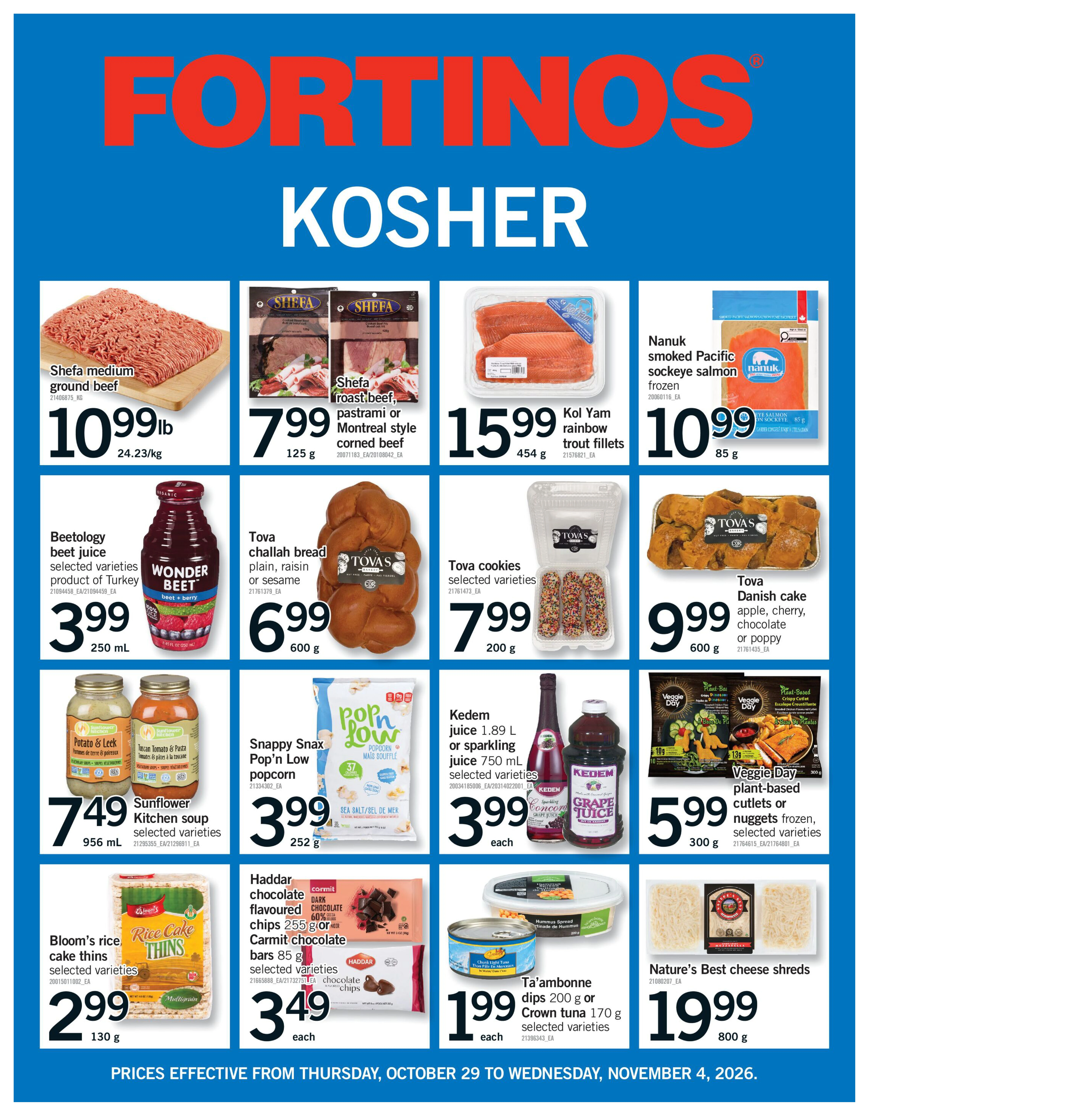 Fortinos Toronto & Etobicoke & Vaughan & Bolton Weekly Flyer - Valid Thursday, October 29 - Wednesday, November 04 - Page 27